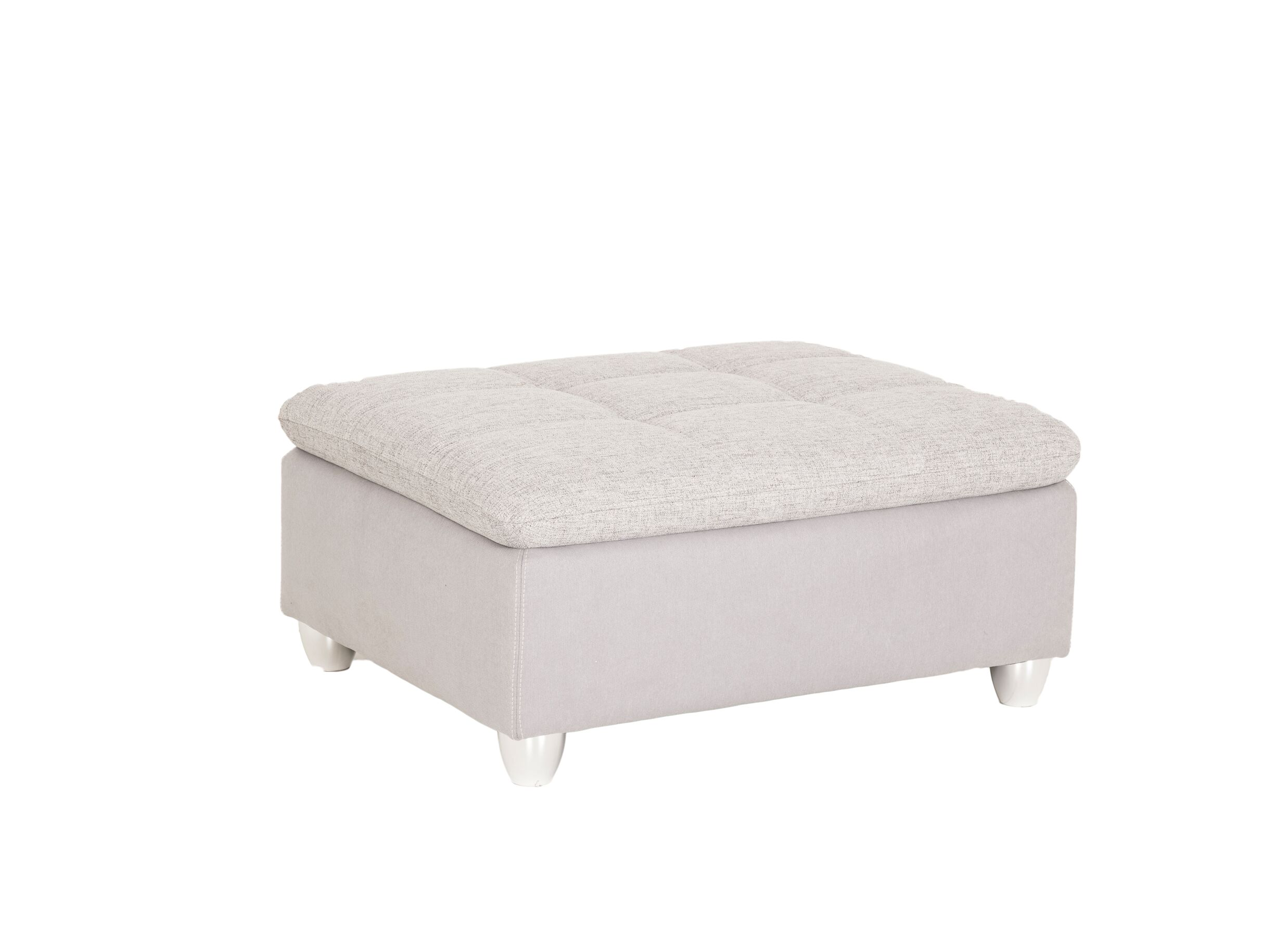 Poef Genua 103x82cm stof grijs