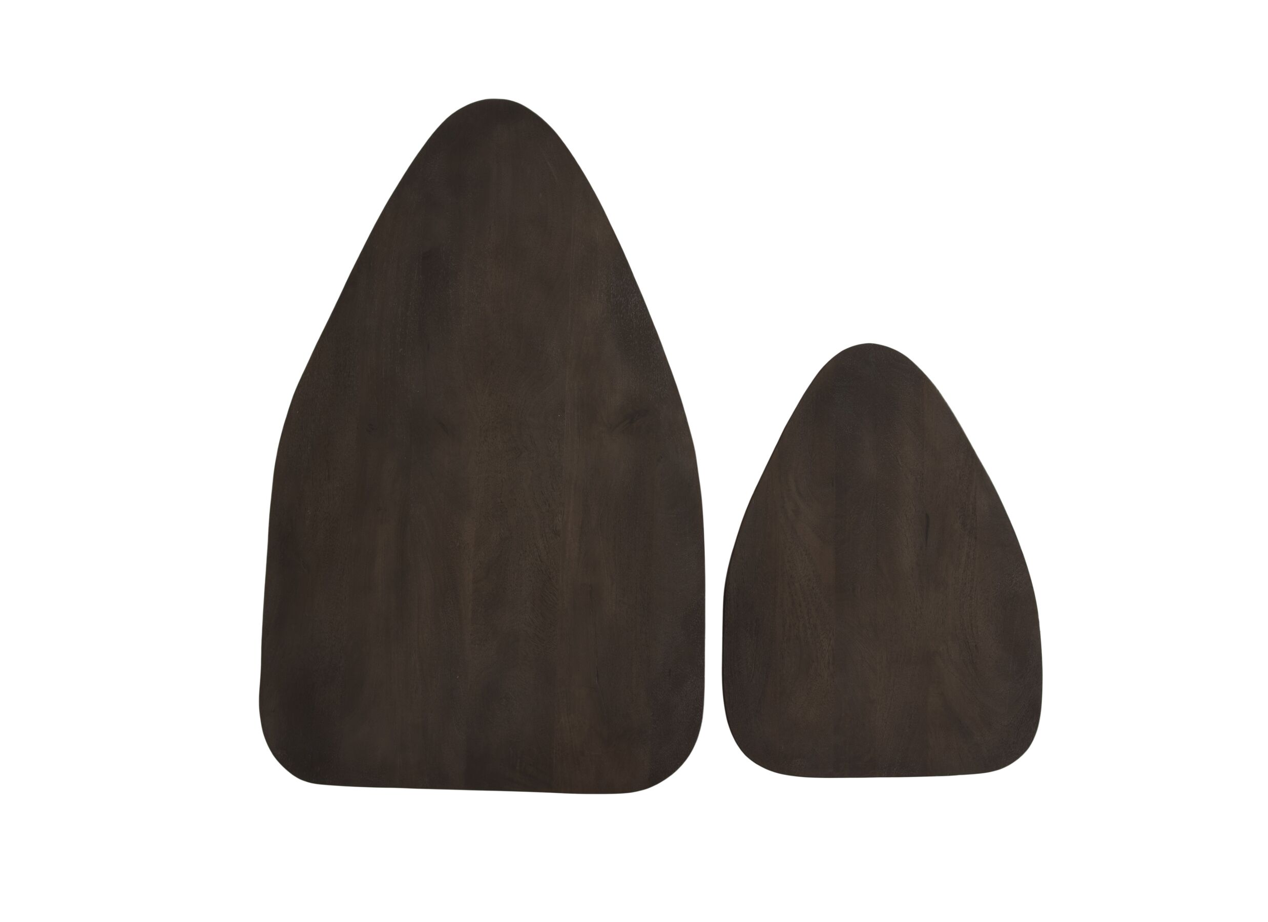Detail - Table basse Ginger 100x64/69x49cm - manguier massif - naturel - lot de 2