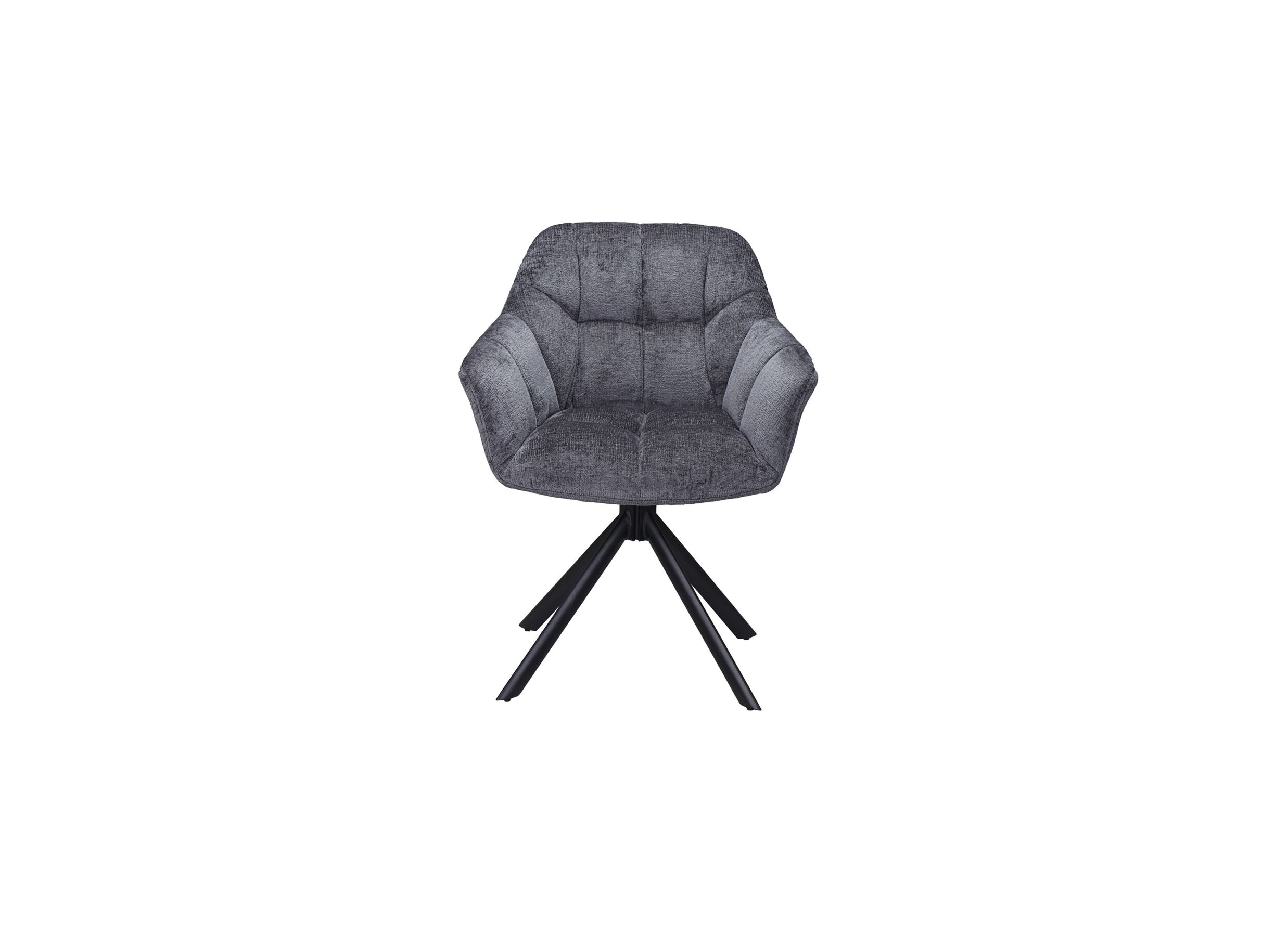 Draaistoel Gatsby 65x66x83cm - stof - donkergrijs