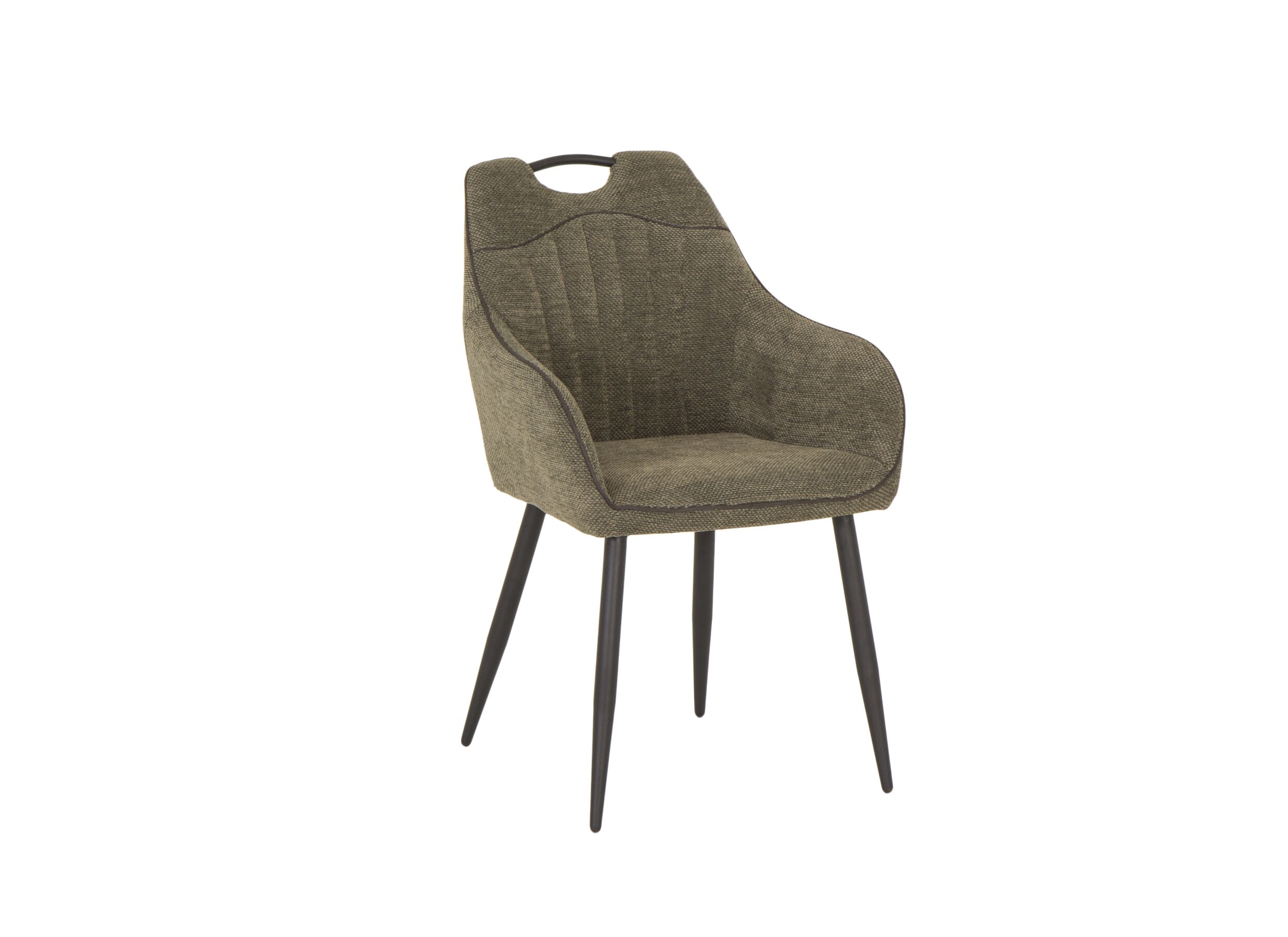 Chaise tissu vert - Chaise 58x55x90cm - tissu - vert