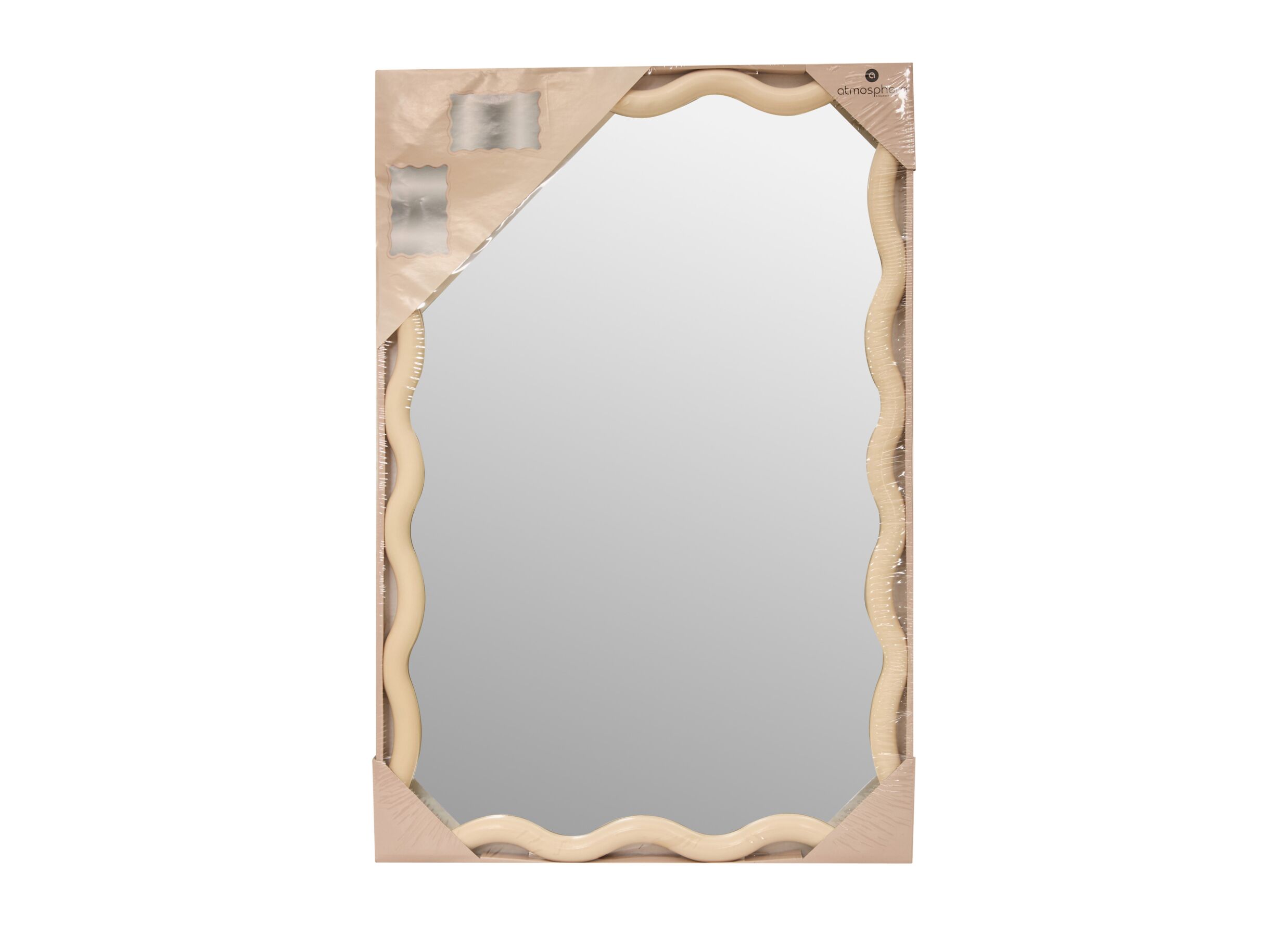Overzichtsfoto - Spiegel Judy 60x38cm - kunststof/glas - beige