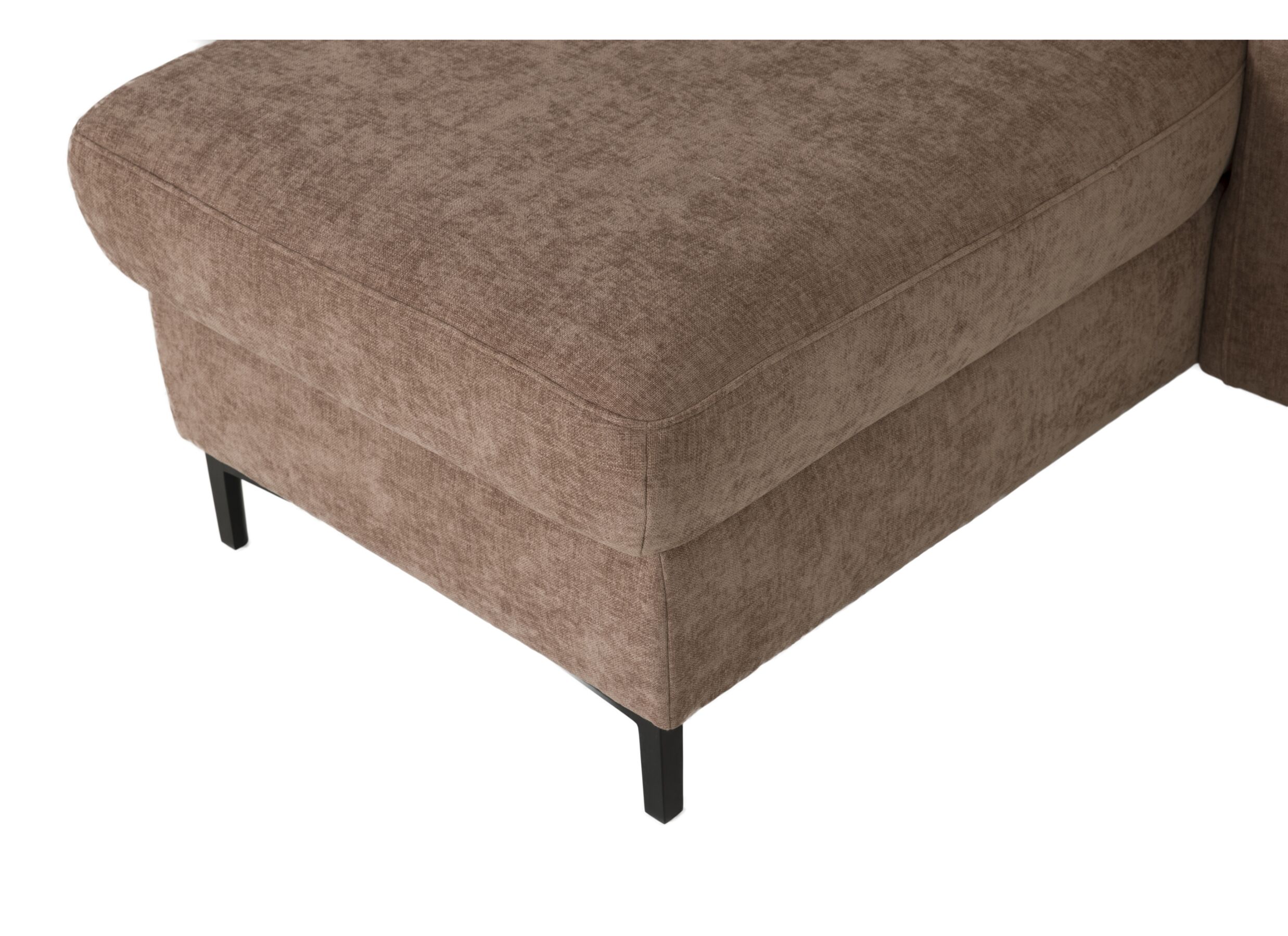 Detailfoto - Hoeksalon Alea 272x178cm - stof - siena met bedfunctie