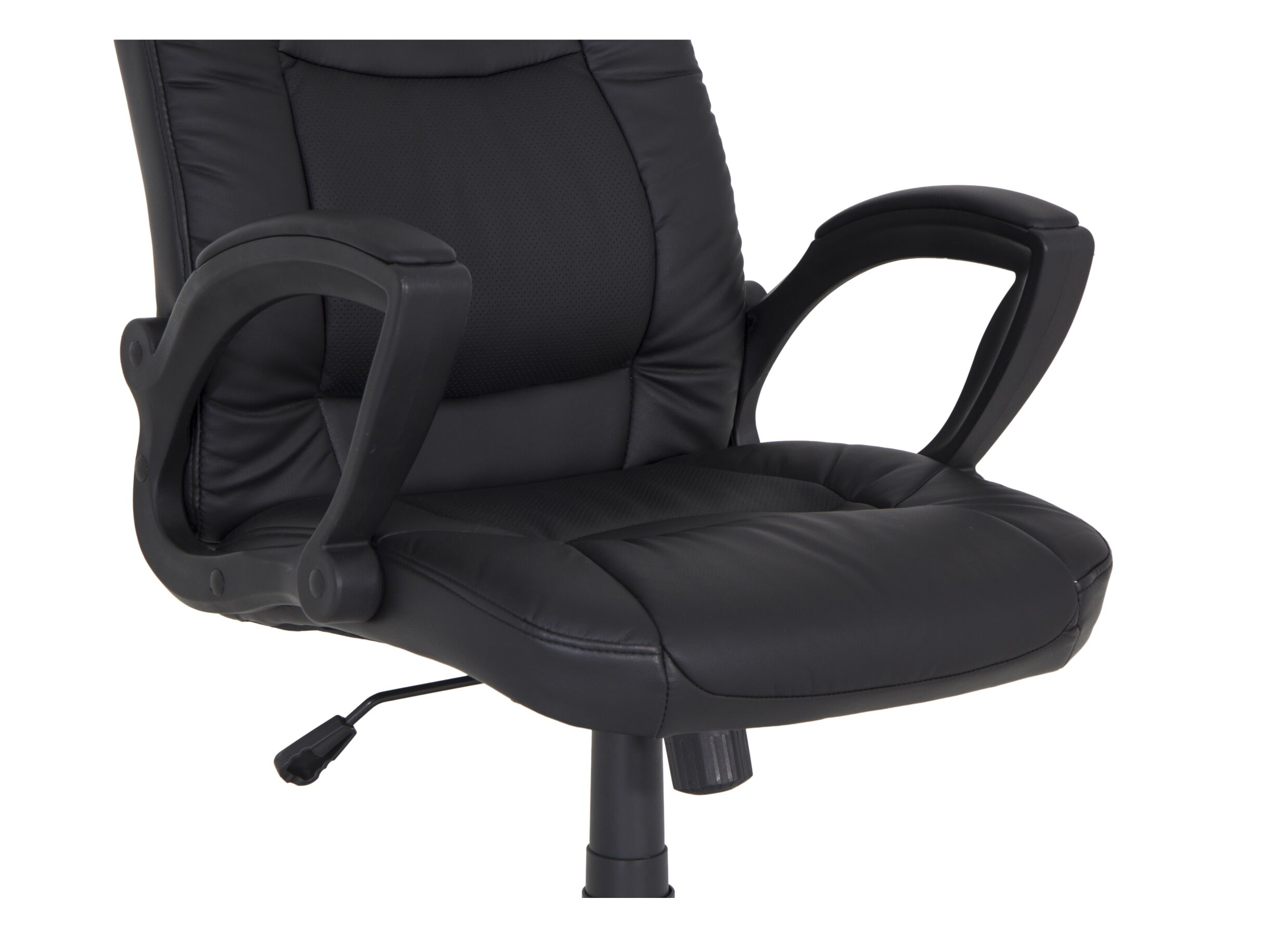 Bureaustoel Njet 68x74x115cm - lederlook - zwart