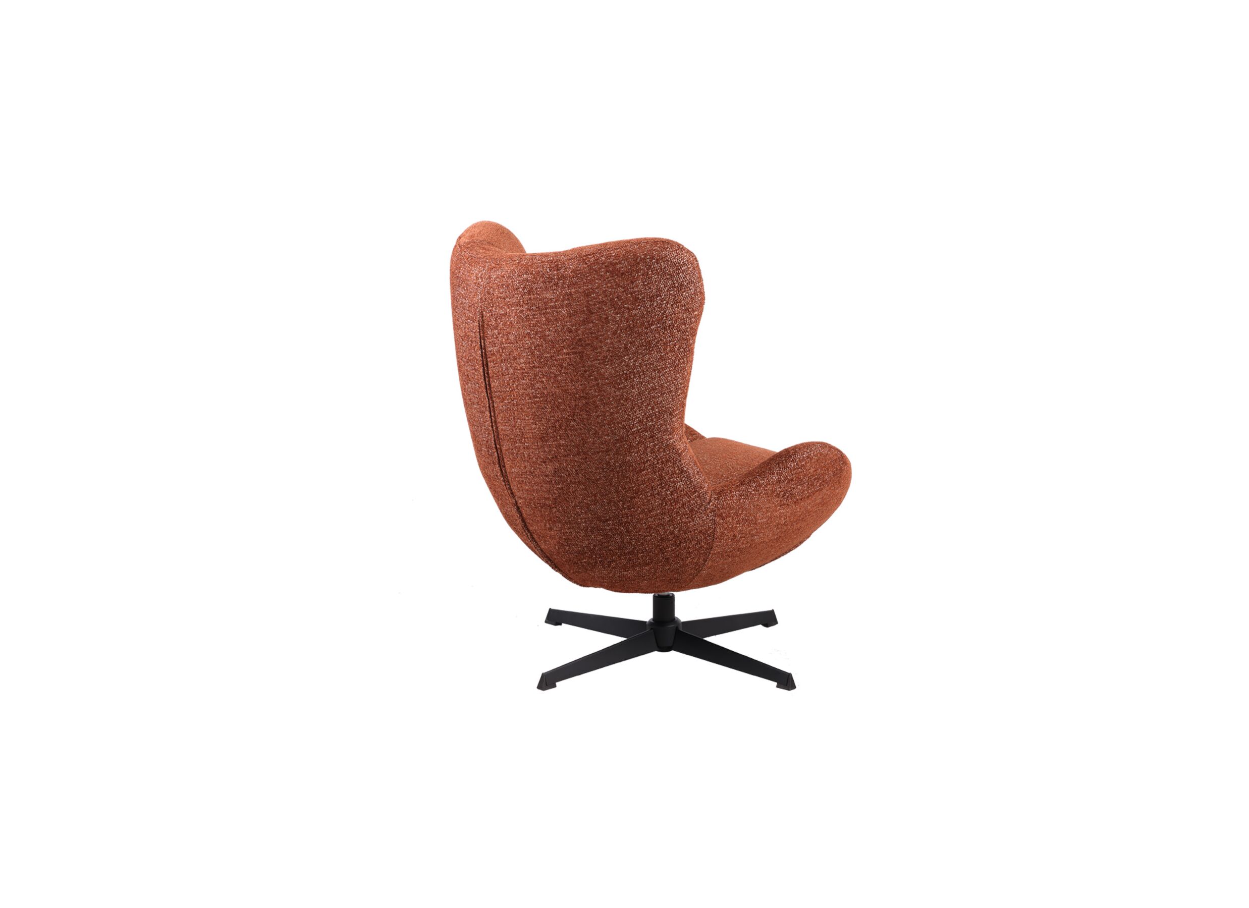 Overzichtsfoto - Draaifauteuil Cinema 73x77x99cm - chenille - roest