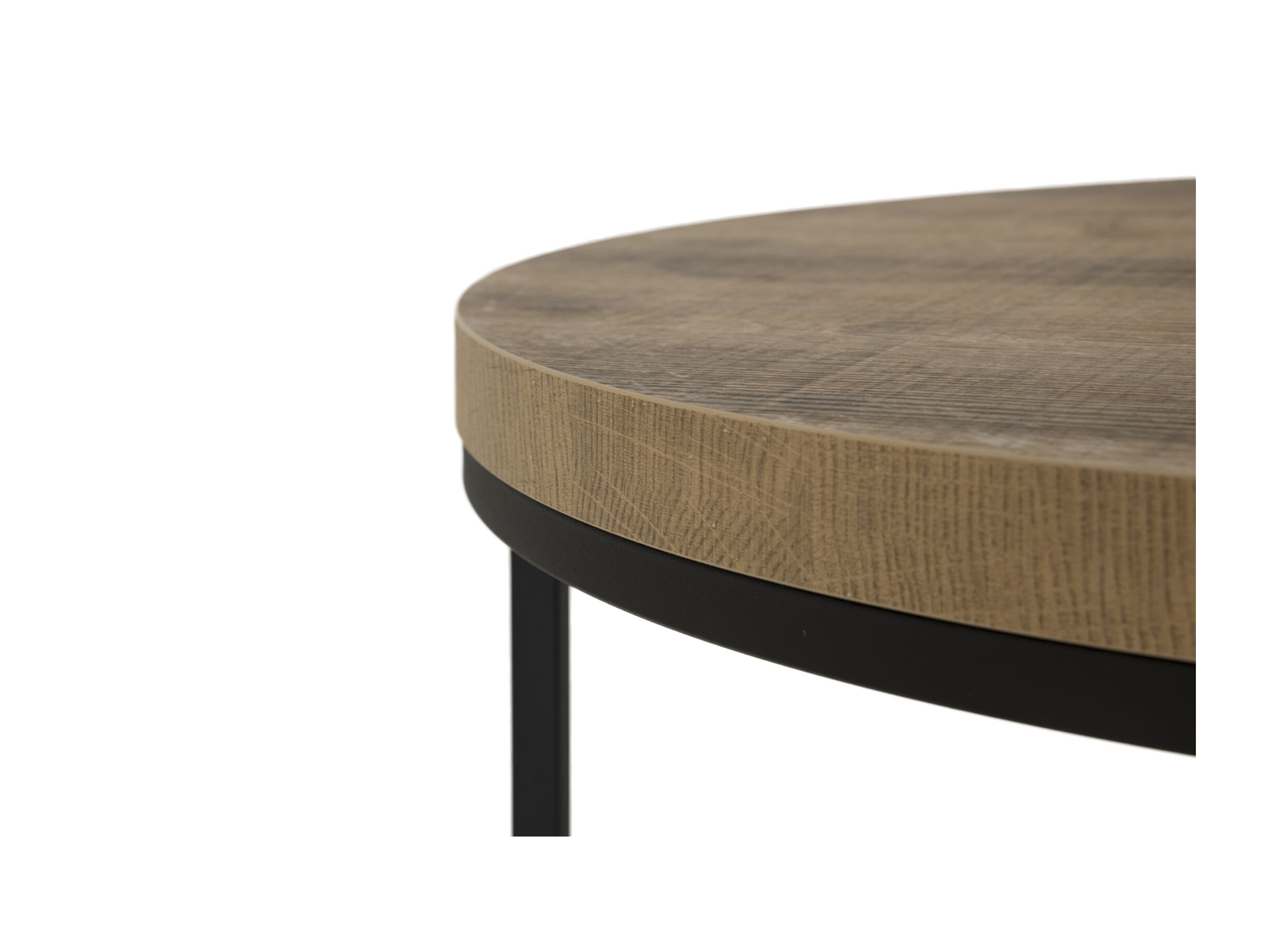 Detailfoto - Bijzettafel SL2303 Ø76xH45,5cm/Ø56xH38,5cm - metaal/decor - tropix set van 2