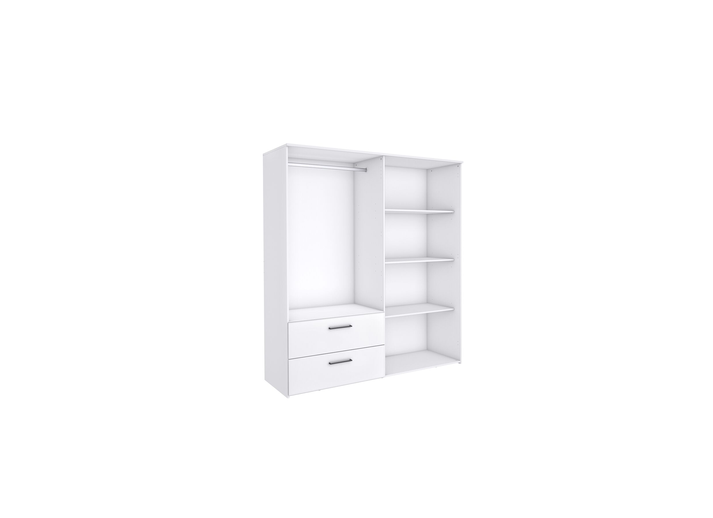 Garde-robe Orleans 181cm - décor - blanc