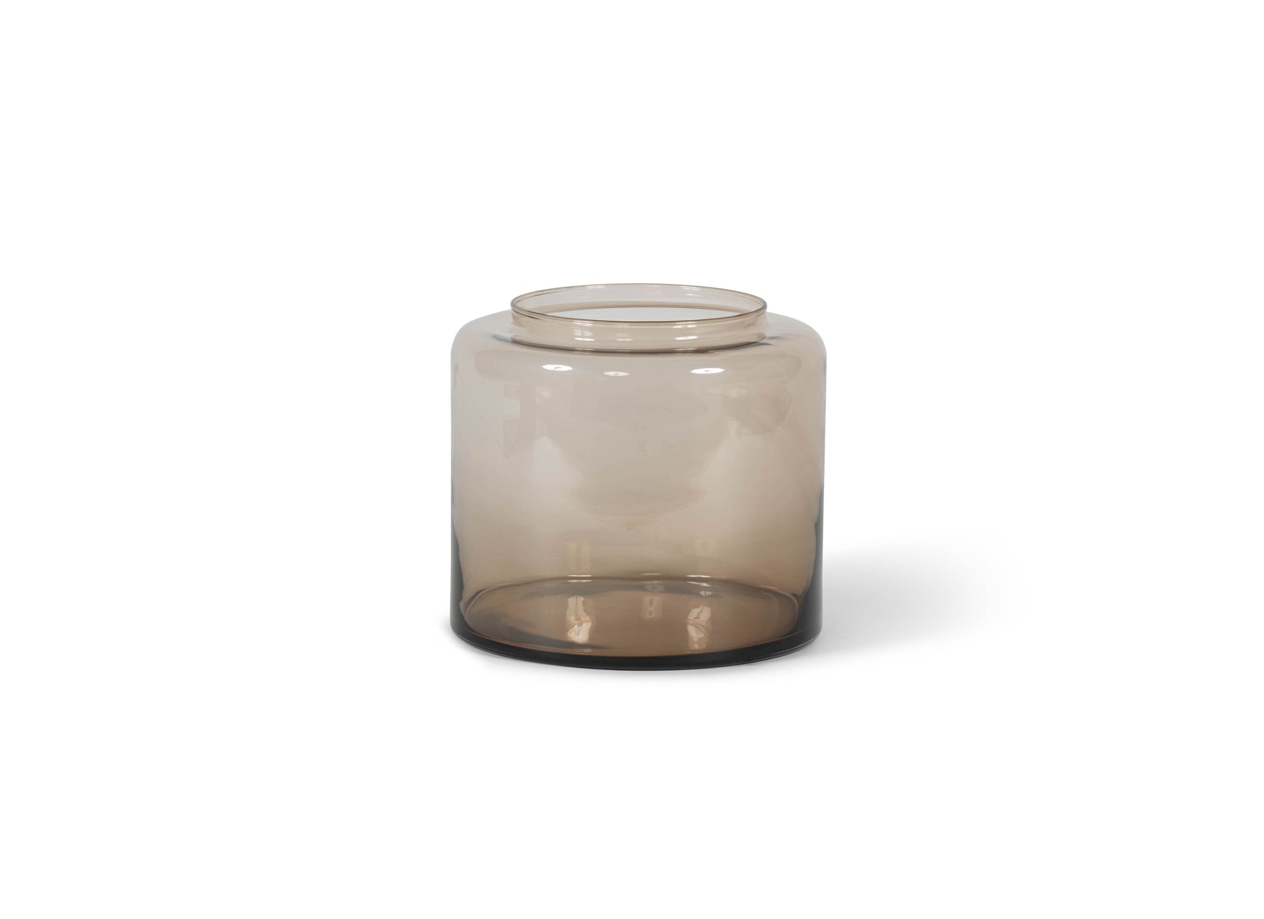 Hoofdfoto - Vaas H22cm - glas - mokka