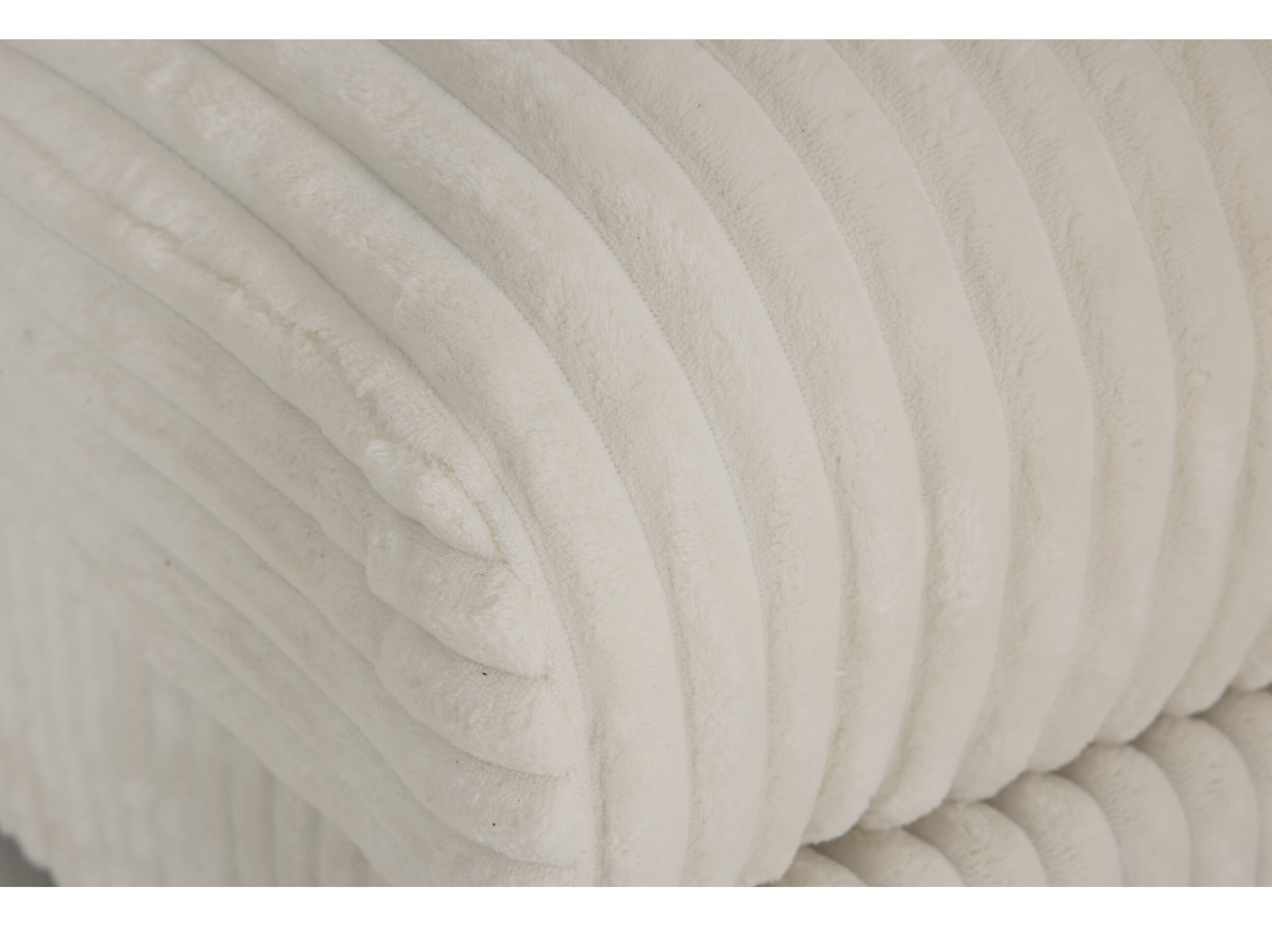 Detail - Pouf Condotti 128x66cm - corduroy - blanc