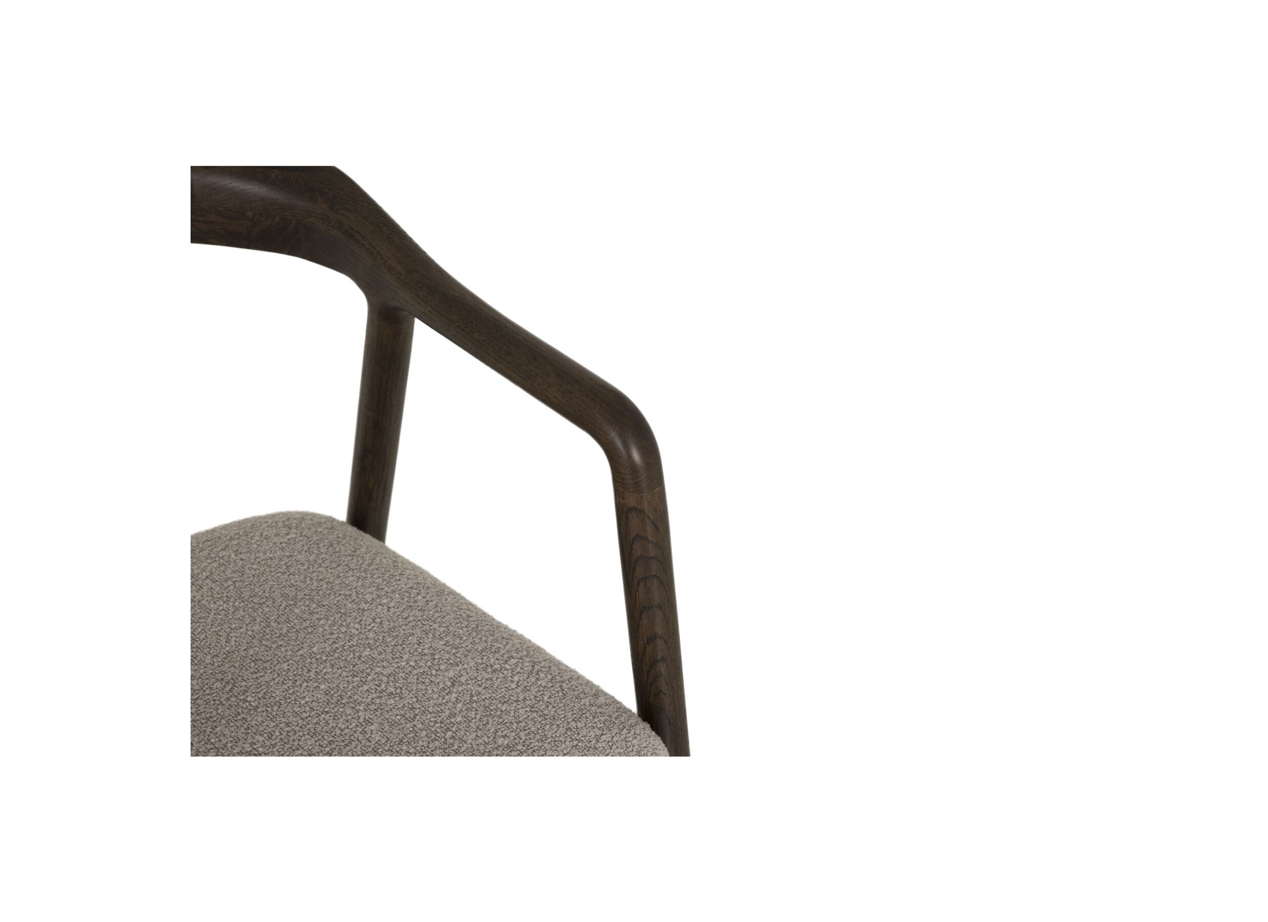 Detailfoto - Stoel ST2410 eik massief - bruin
