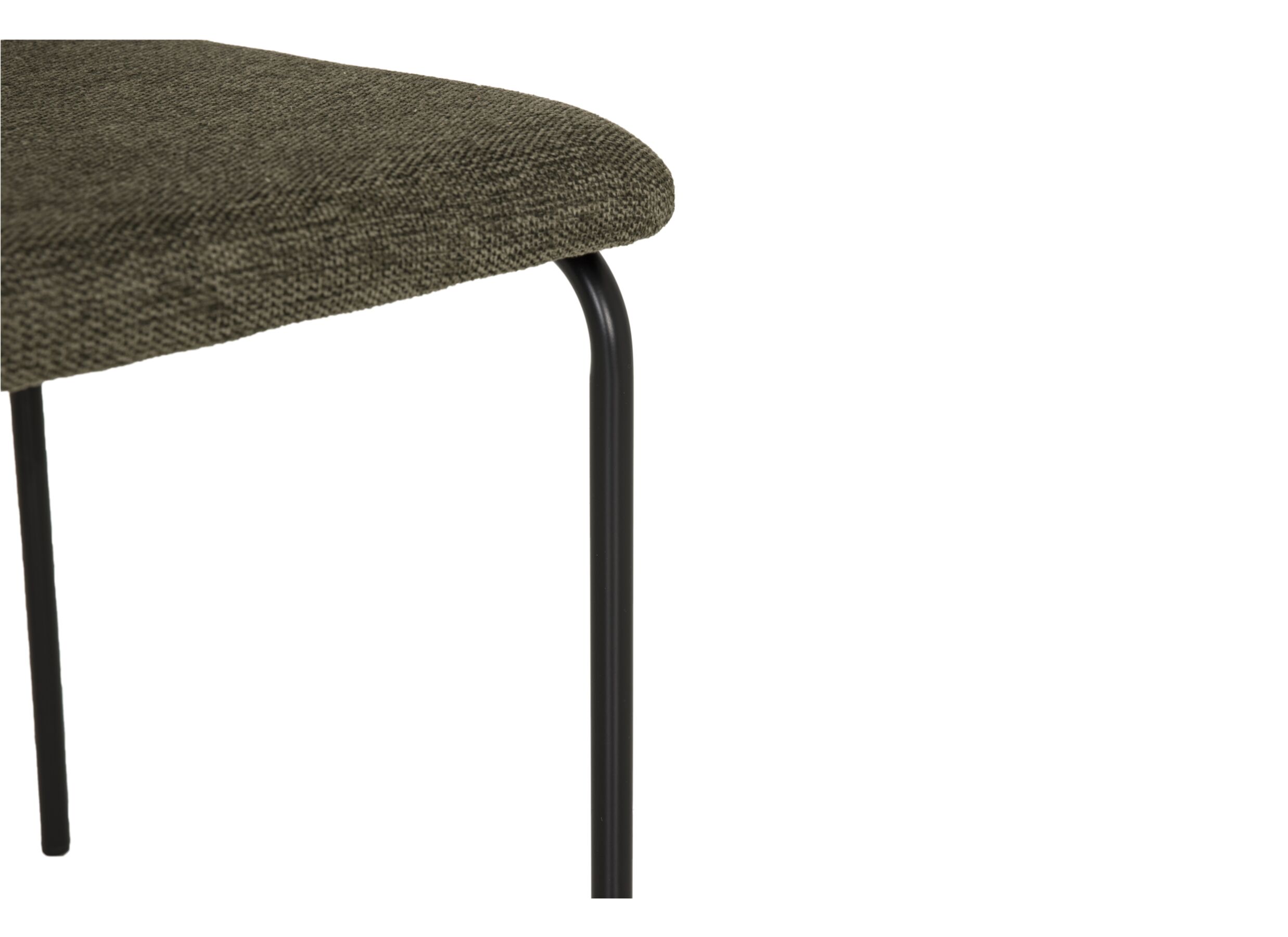 Chaise Epoca 46x54.5x85cm - tissu - vert