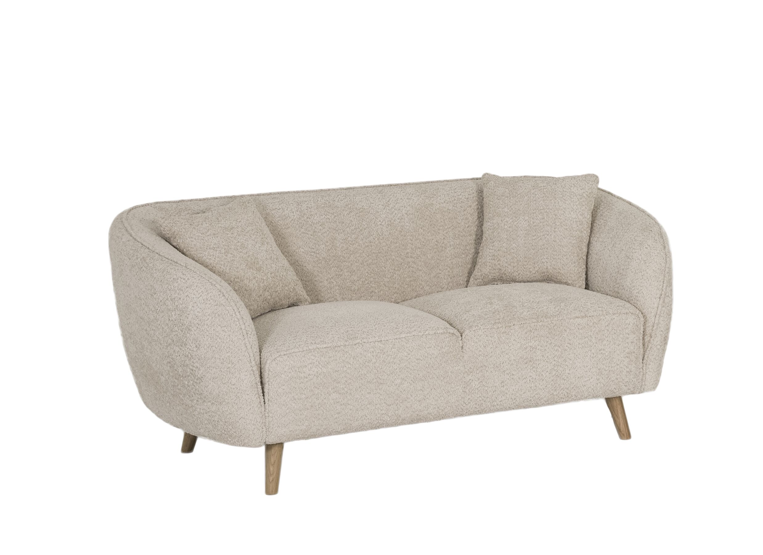 Hoofdfoto - Zetel Momo 2-zit - polyestervezel - beige