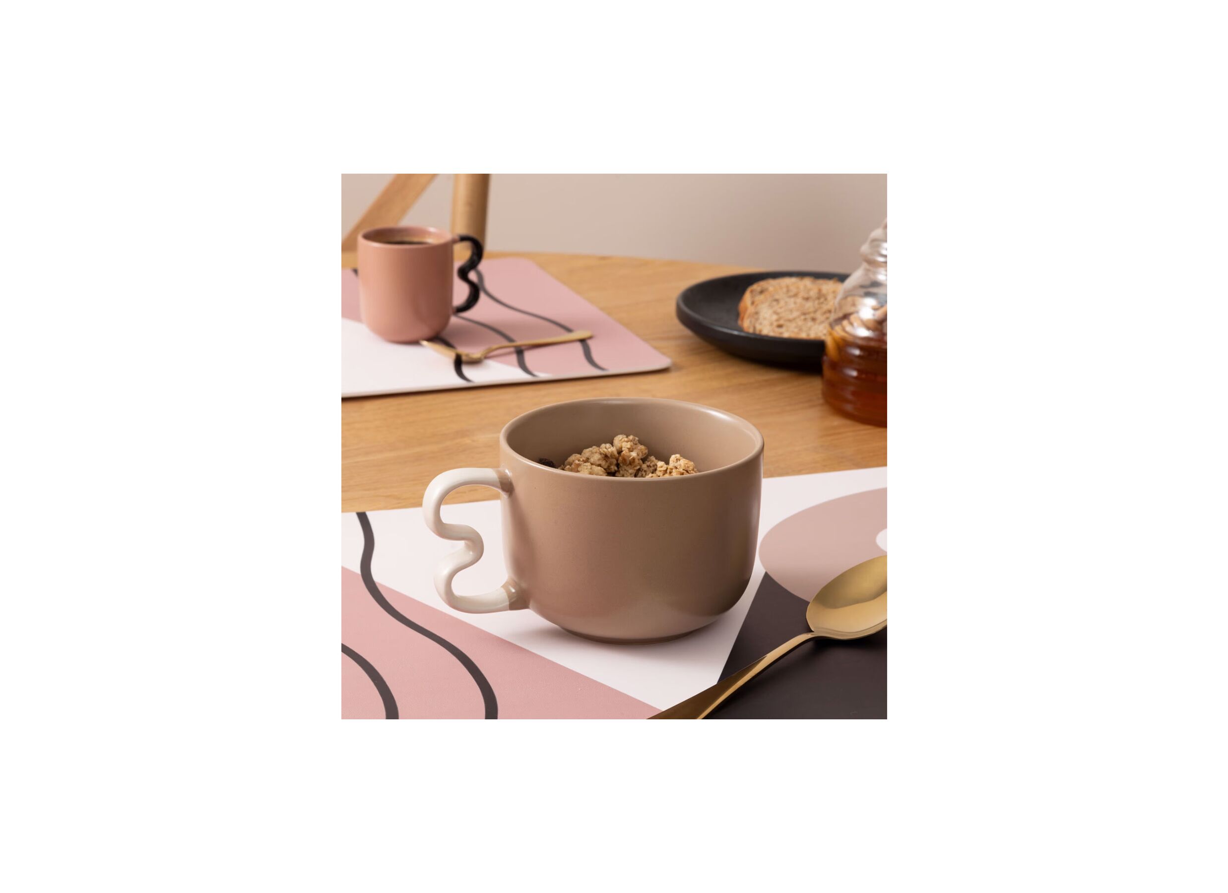 Foto ambiance - Bol Wavy Bliss 58cl 14,4x8,5x11,6cm - stoneware - multicolore