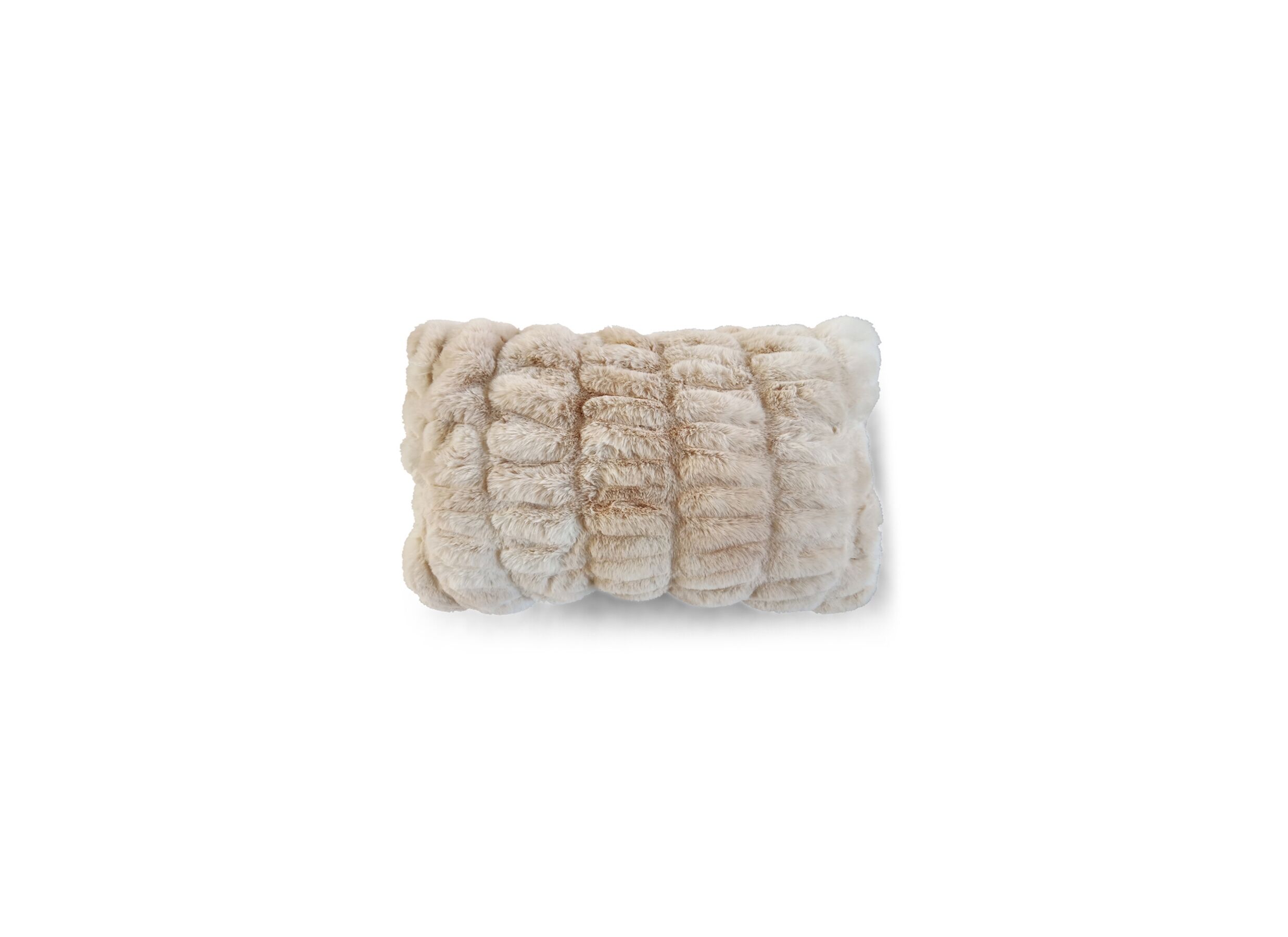 Aperçu - Coussin Ribbed Bear 50x30cm - tissu - beige