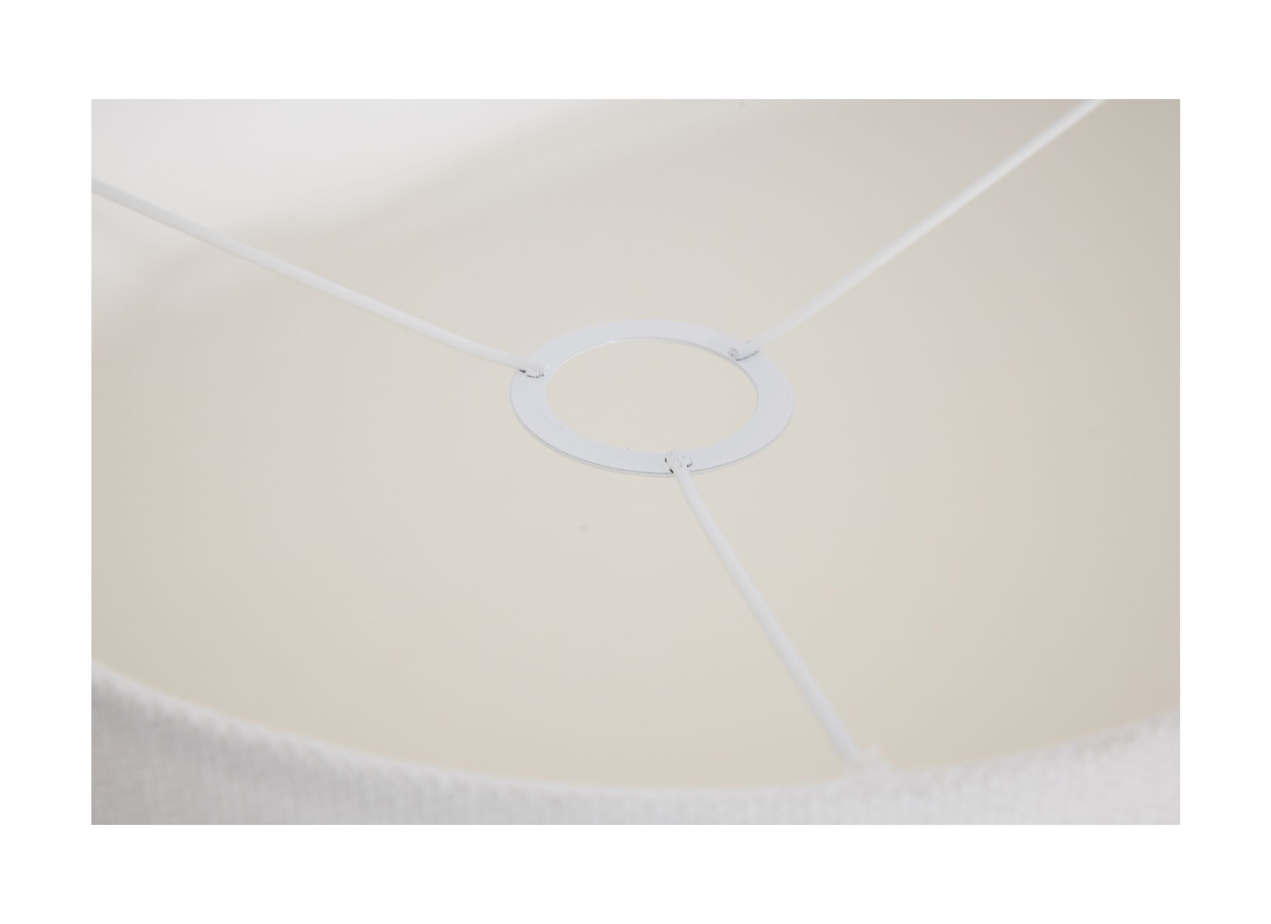 Detailfoto - Lampenkap Ø20cm - stof - ivoor