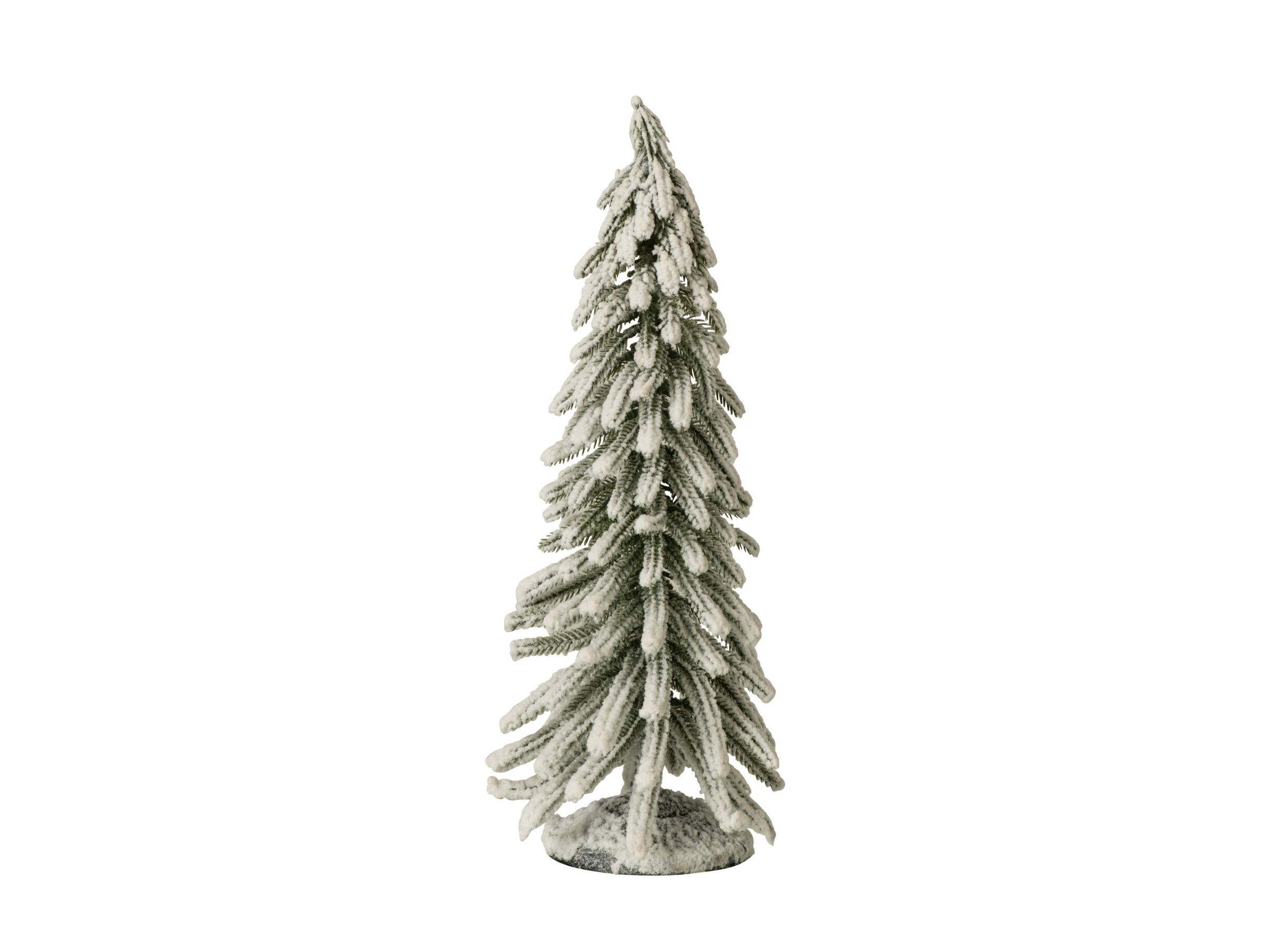 Hoofdfoto - Kerstboom H42cm - kunststof - groen & wit