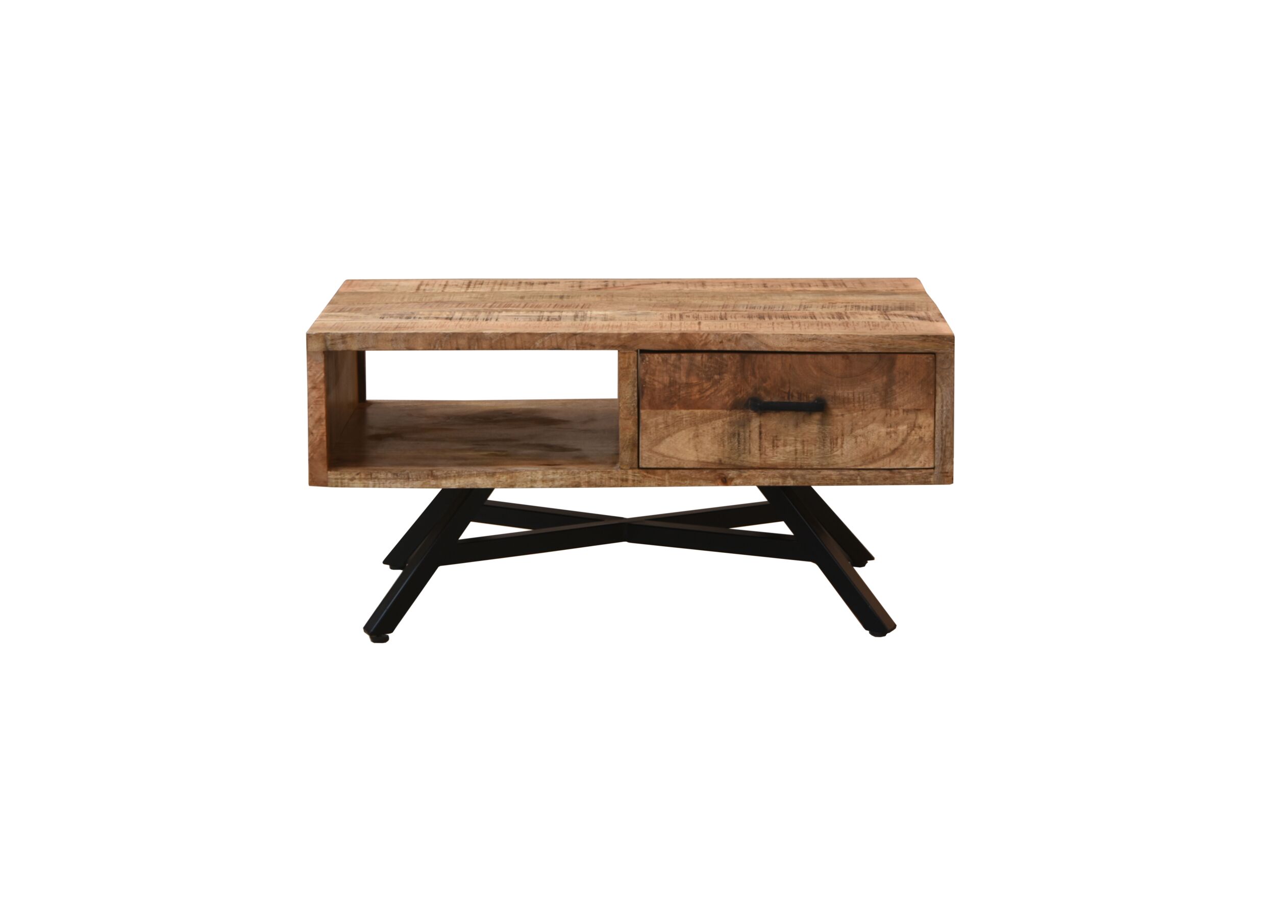 Aperçu - Table basse Tarth bois massif avec rangement
