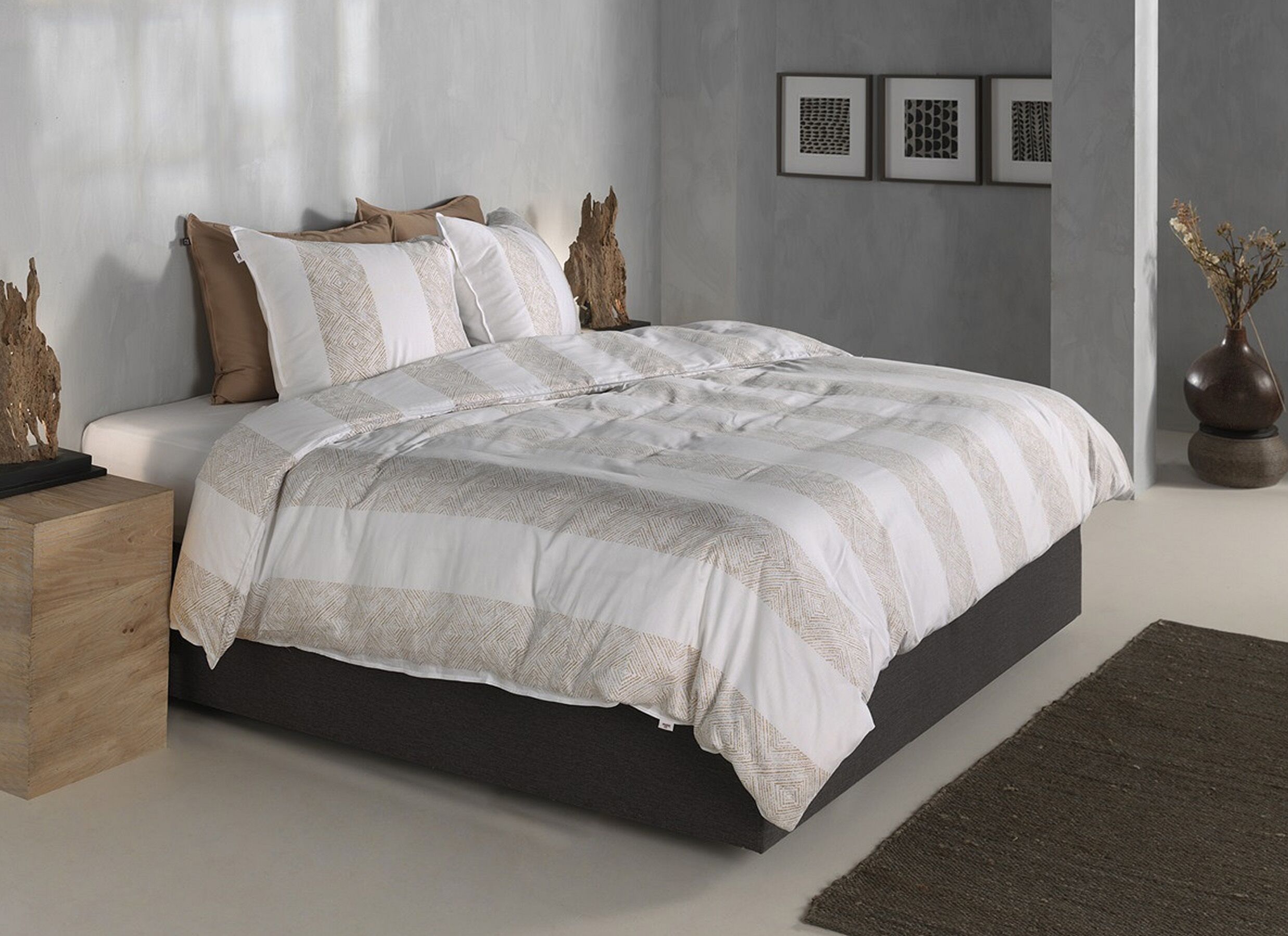 Foto ambiance - Housse de couette 200x220cm - satin de coton - forest