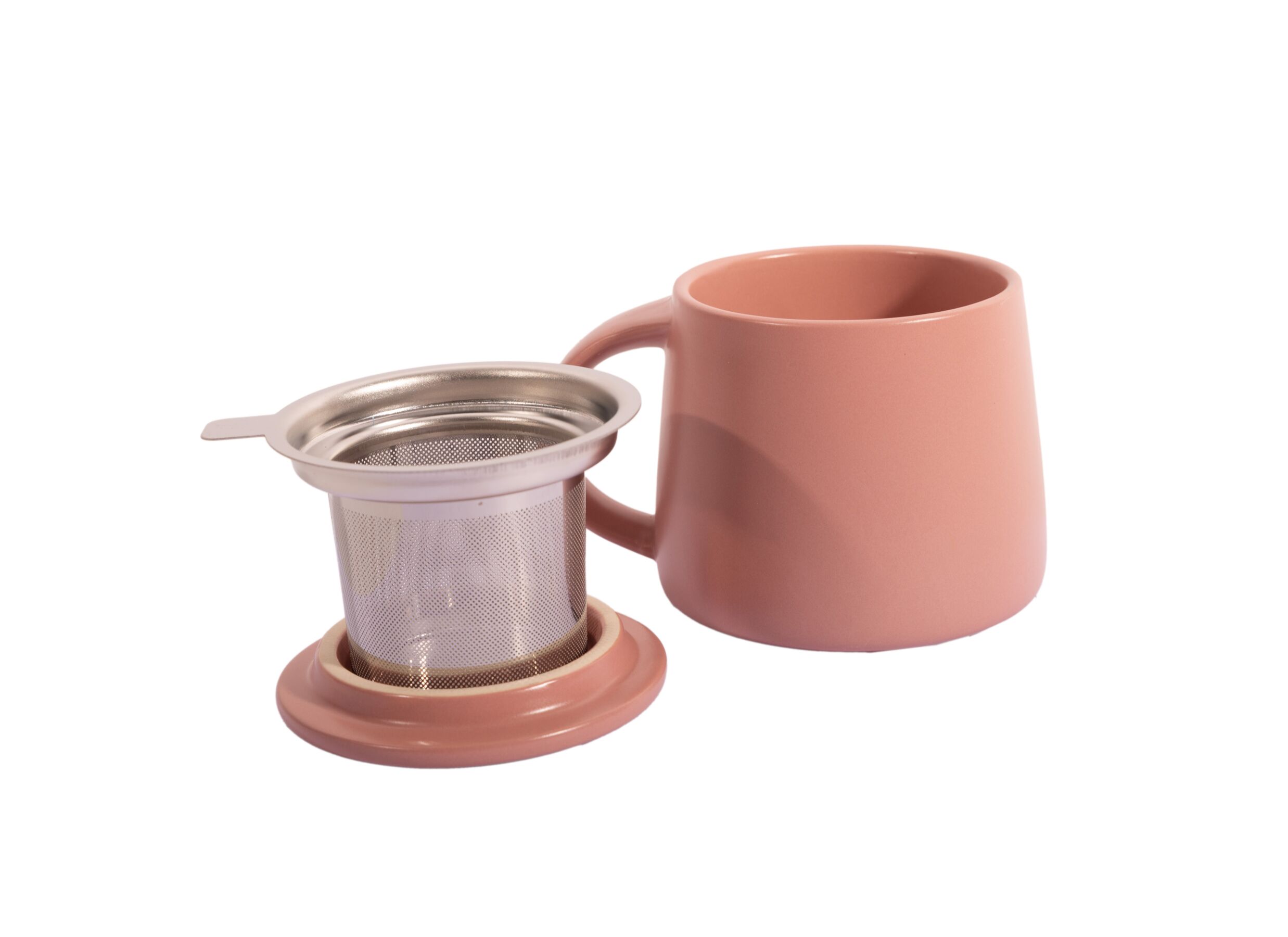 Aperçu - Mug 30cl - stoneware & acier - rose