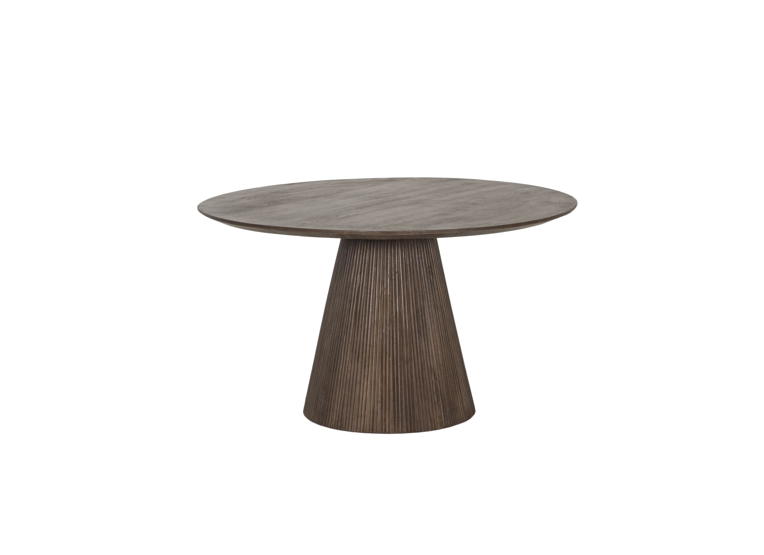 Plus Important - Table ronde Gentiloni Ø130cm - manguier massif - naturel