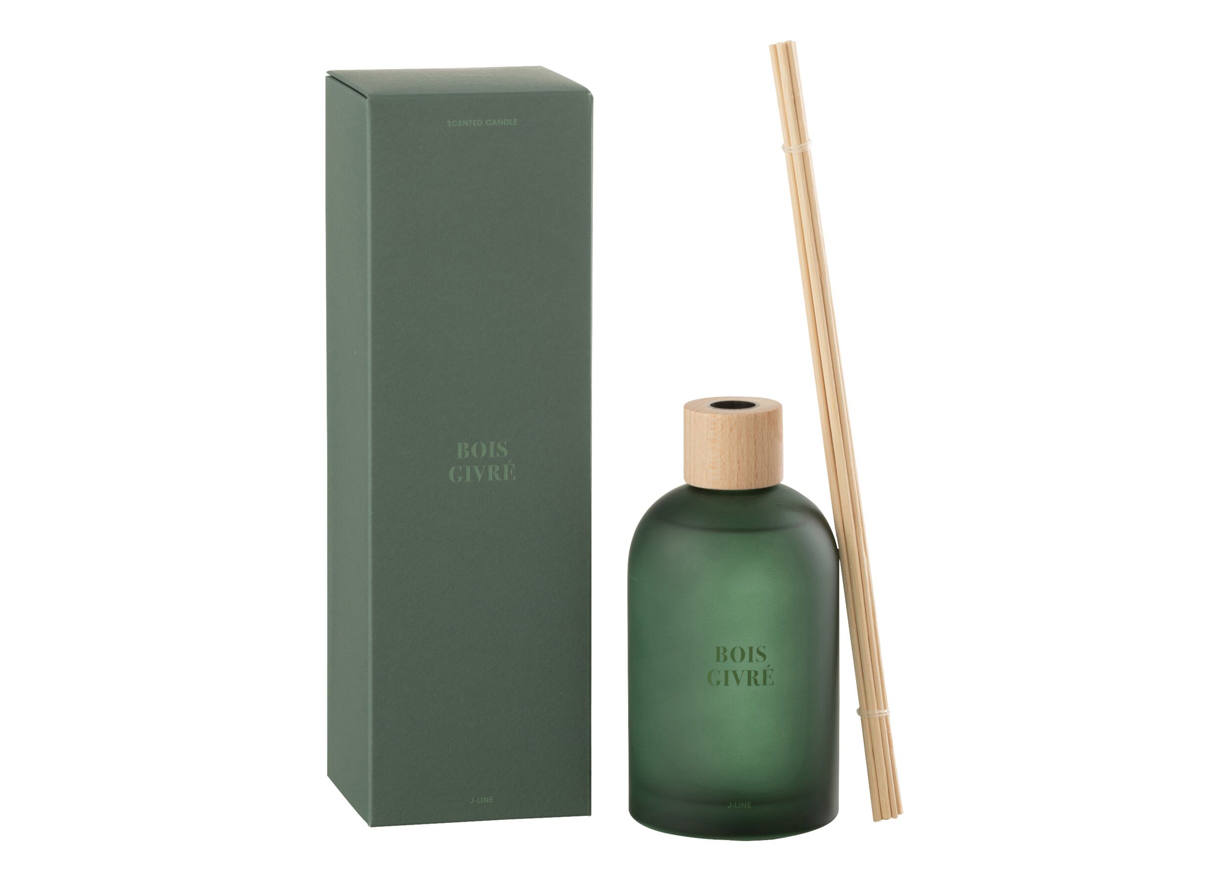 Aperçu - Bâtonnets parfumés Bois Givre 250ml - verre - vert