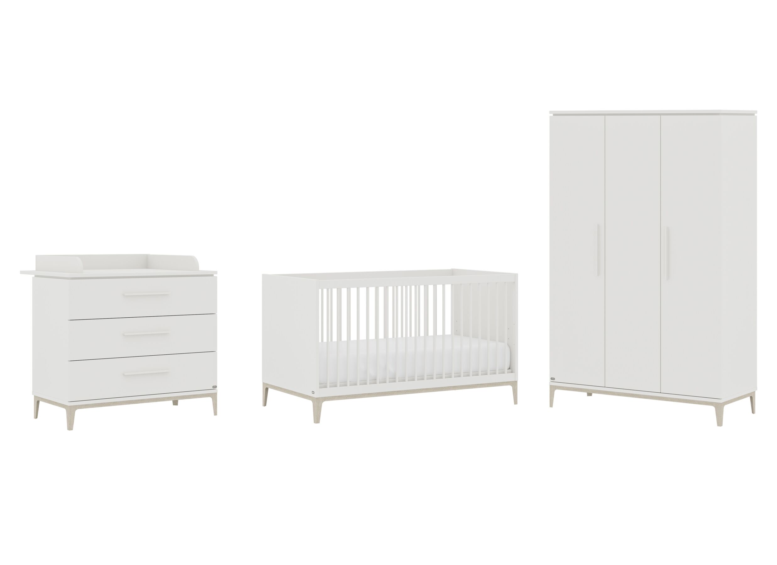 Babykamer Cutie-Lea met 3-deurskast - Chambre bébé Cutie-Lea avec armoire 3 portes
