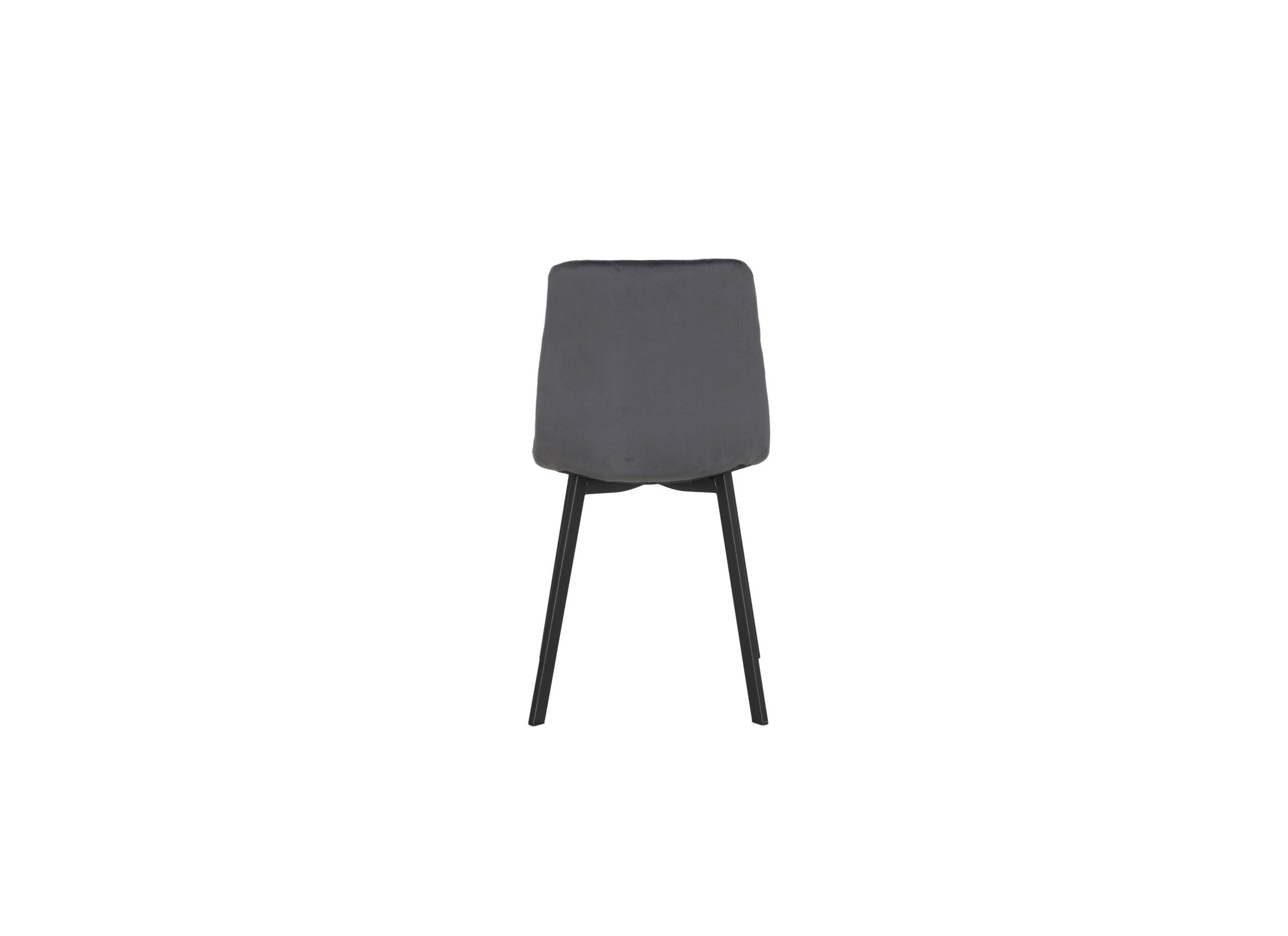 Overzichtsfoto - Stoel Runner 44x54x87cm - velvet - grijs