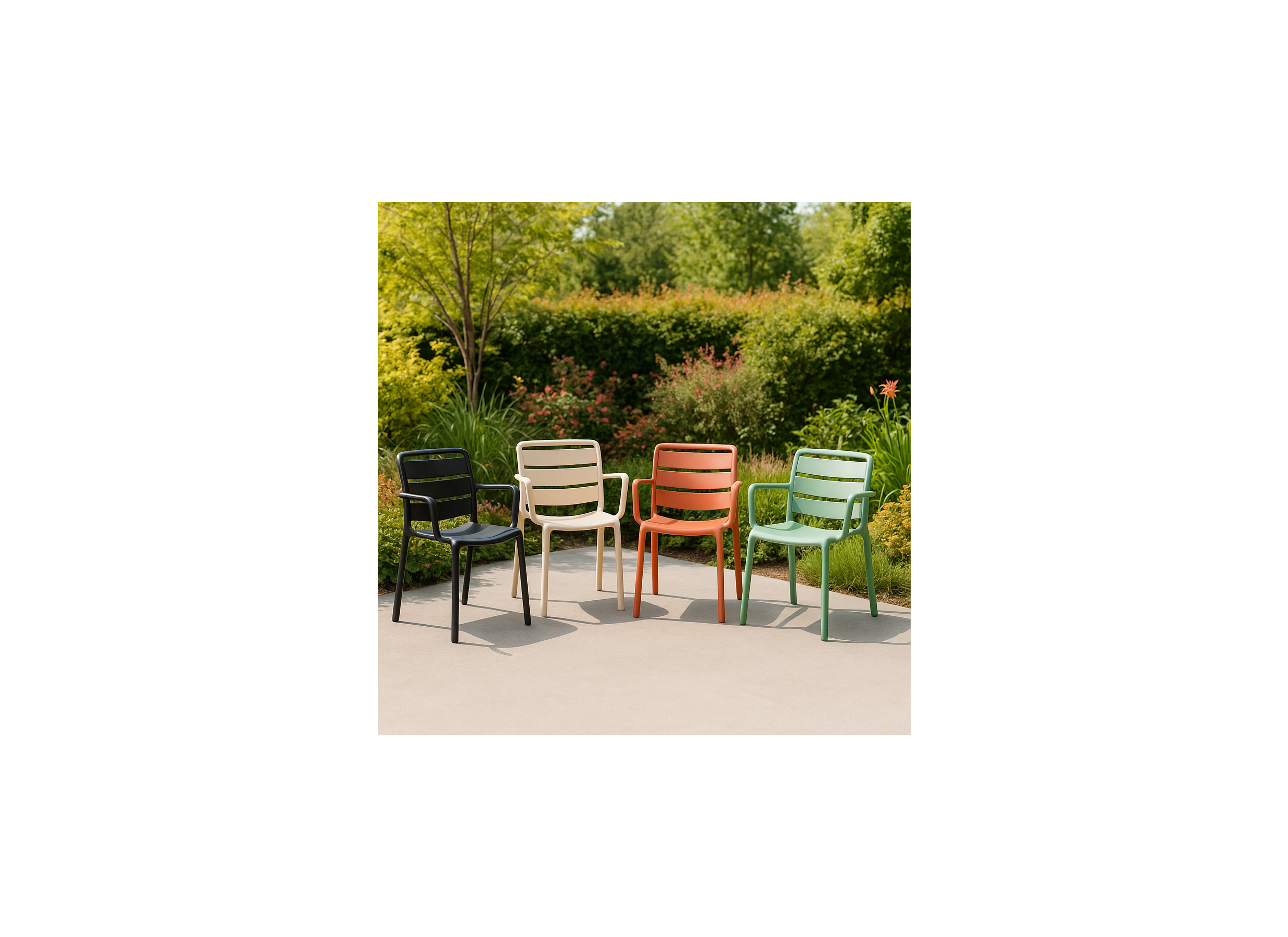 Chaise de jardin Matta 60x55x81cm - polypropylène - terra