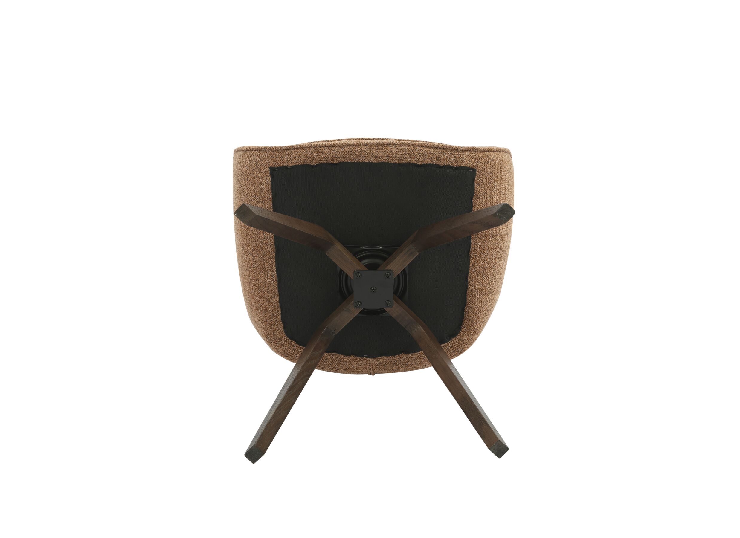 Detail - Chaise coque Tristan 63x62,5x86,5cm - fibre polyester - rouille