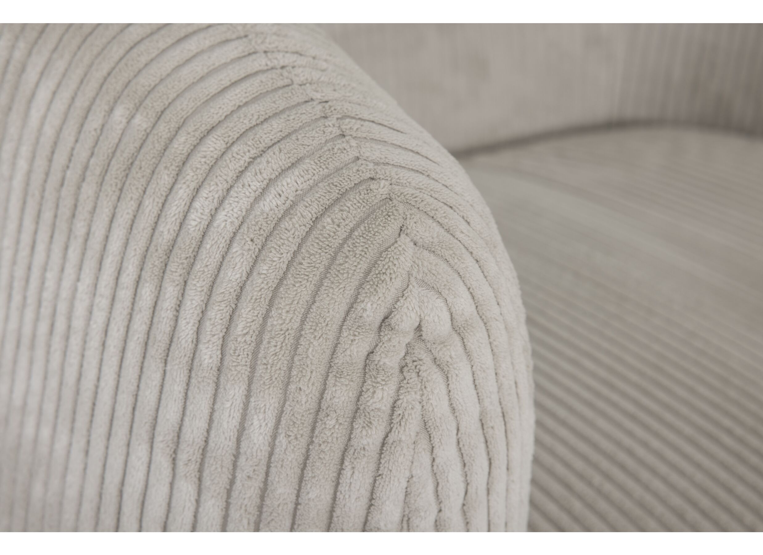 Fauteuil pivotant Alken 87x87x77cm - velours - beige