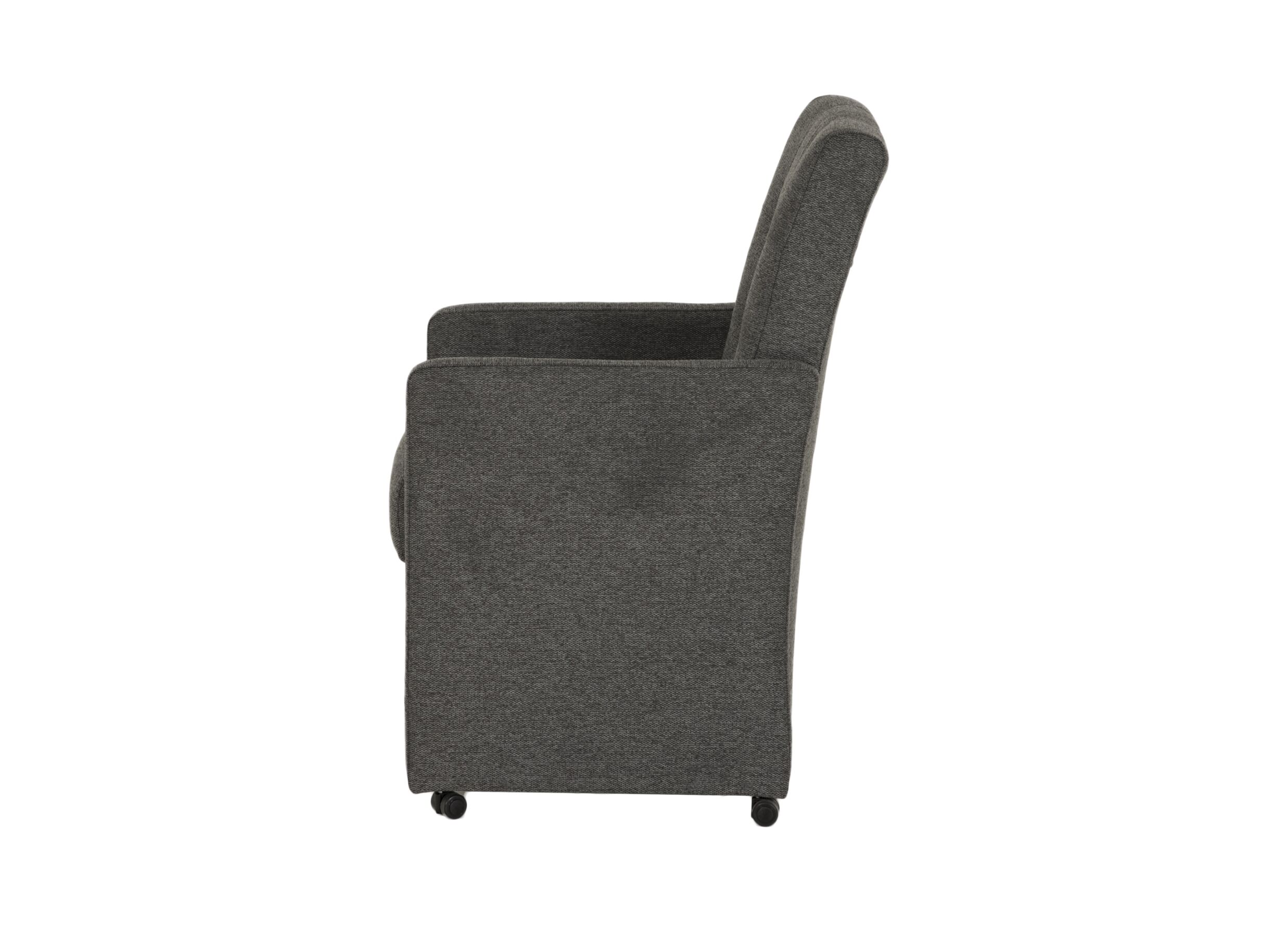 Aperçu - Chaise Bilbao 59x57x97cm - tissu - anthracite