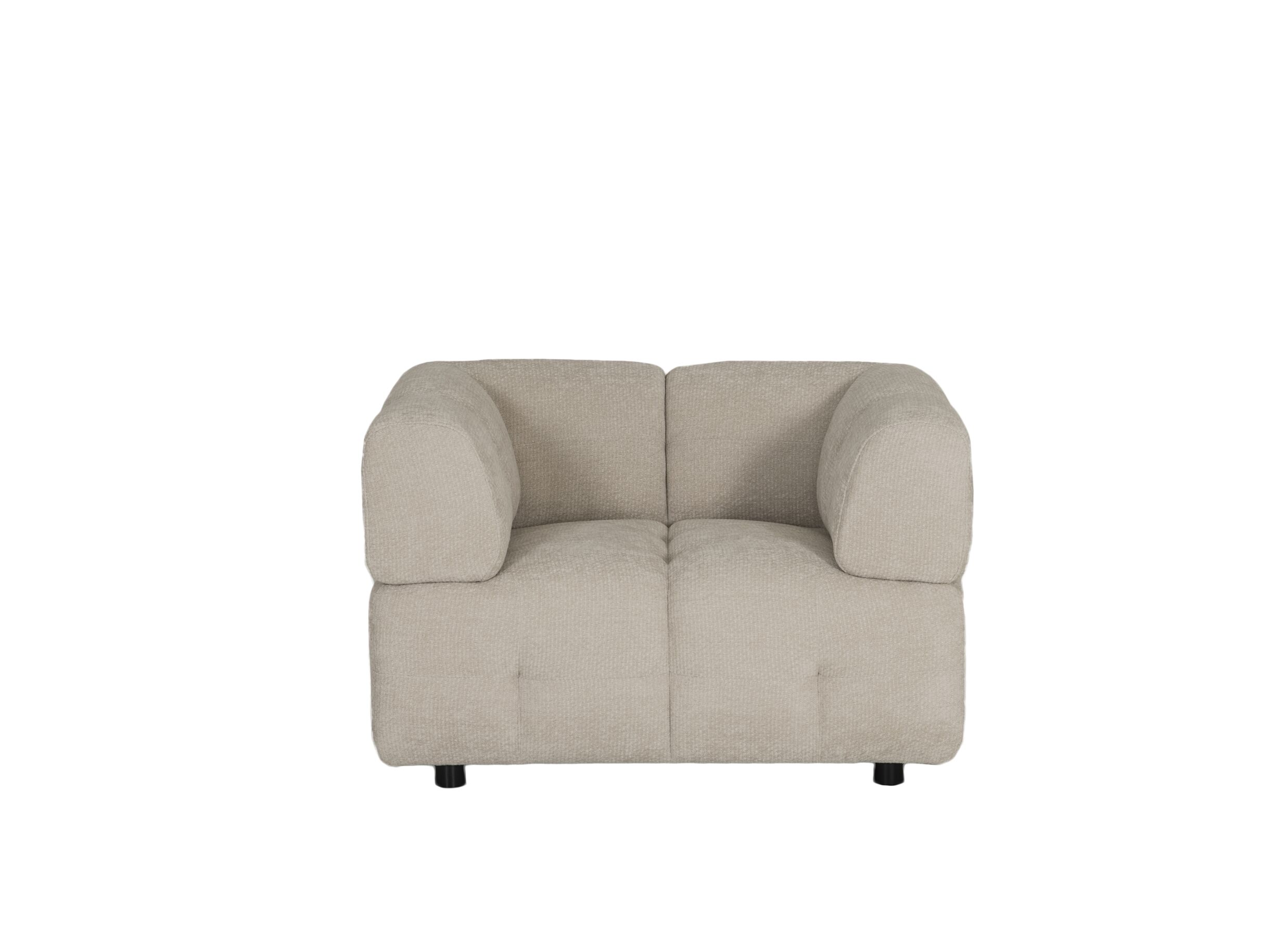Overzichtsfoto - Zetel Tortuga 1-zit - polyestervezel - beige