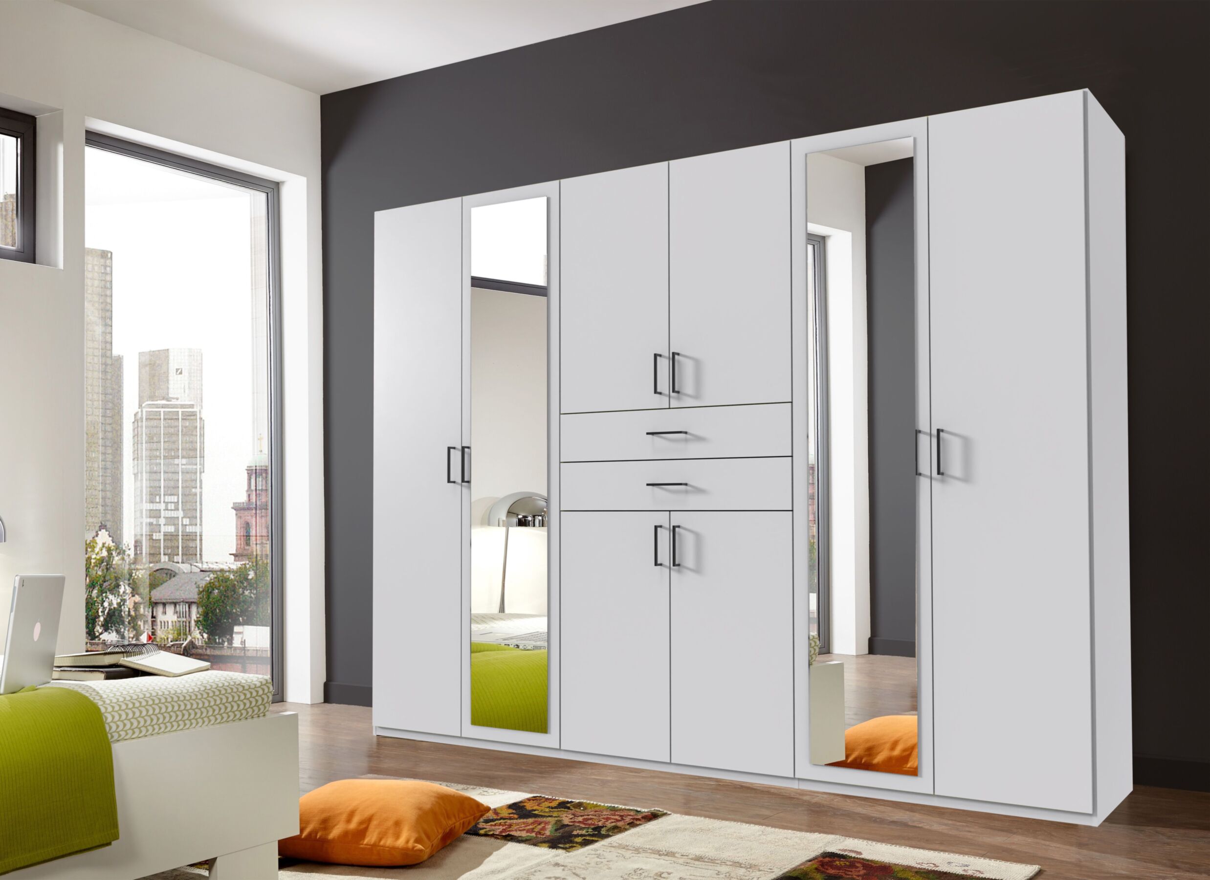 Foto ambiance - Garde-robe Diver 270cm - décor - blanc