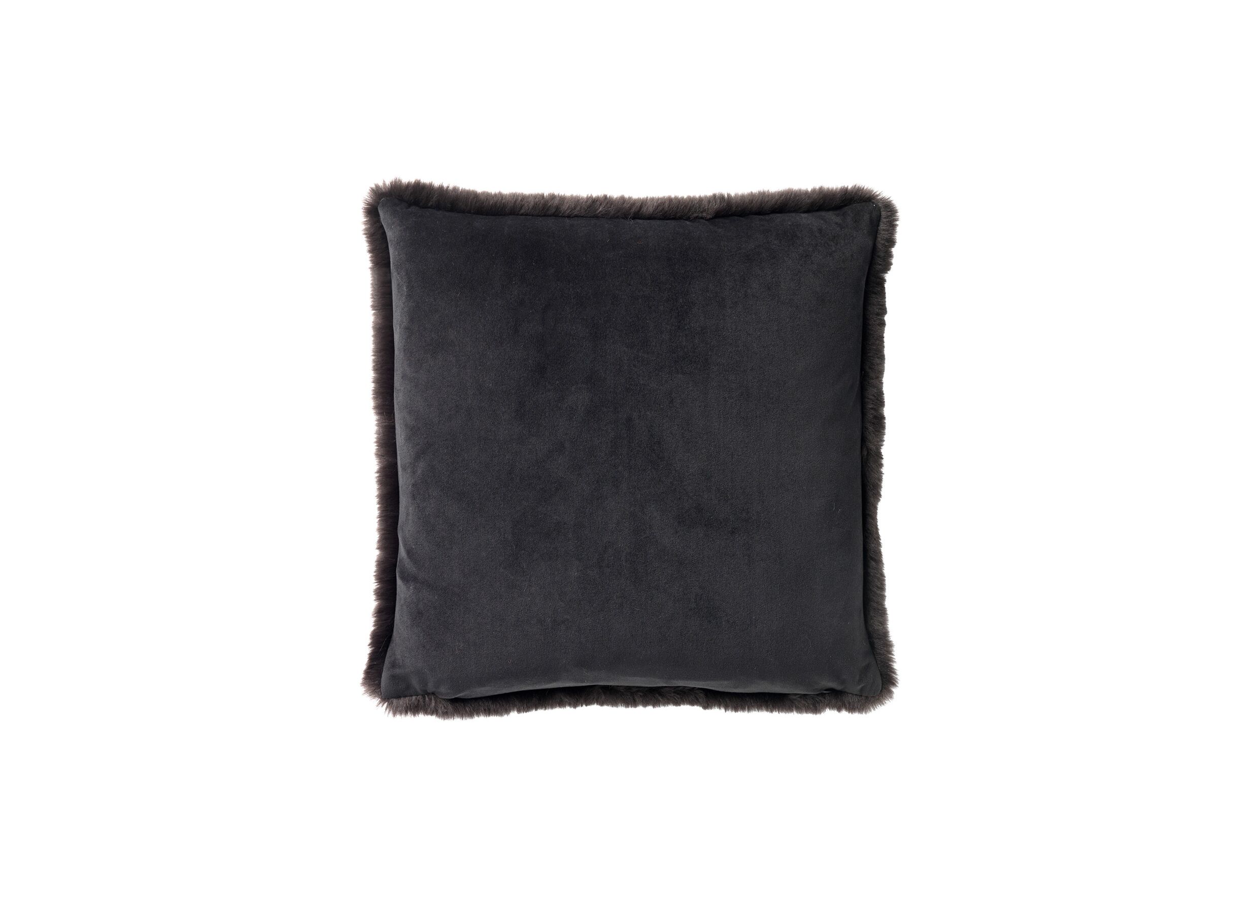 Detail - Coussin Zaya 60x60cm - tissu - noir