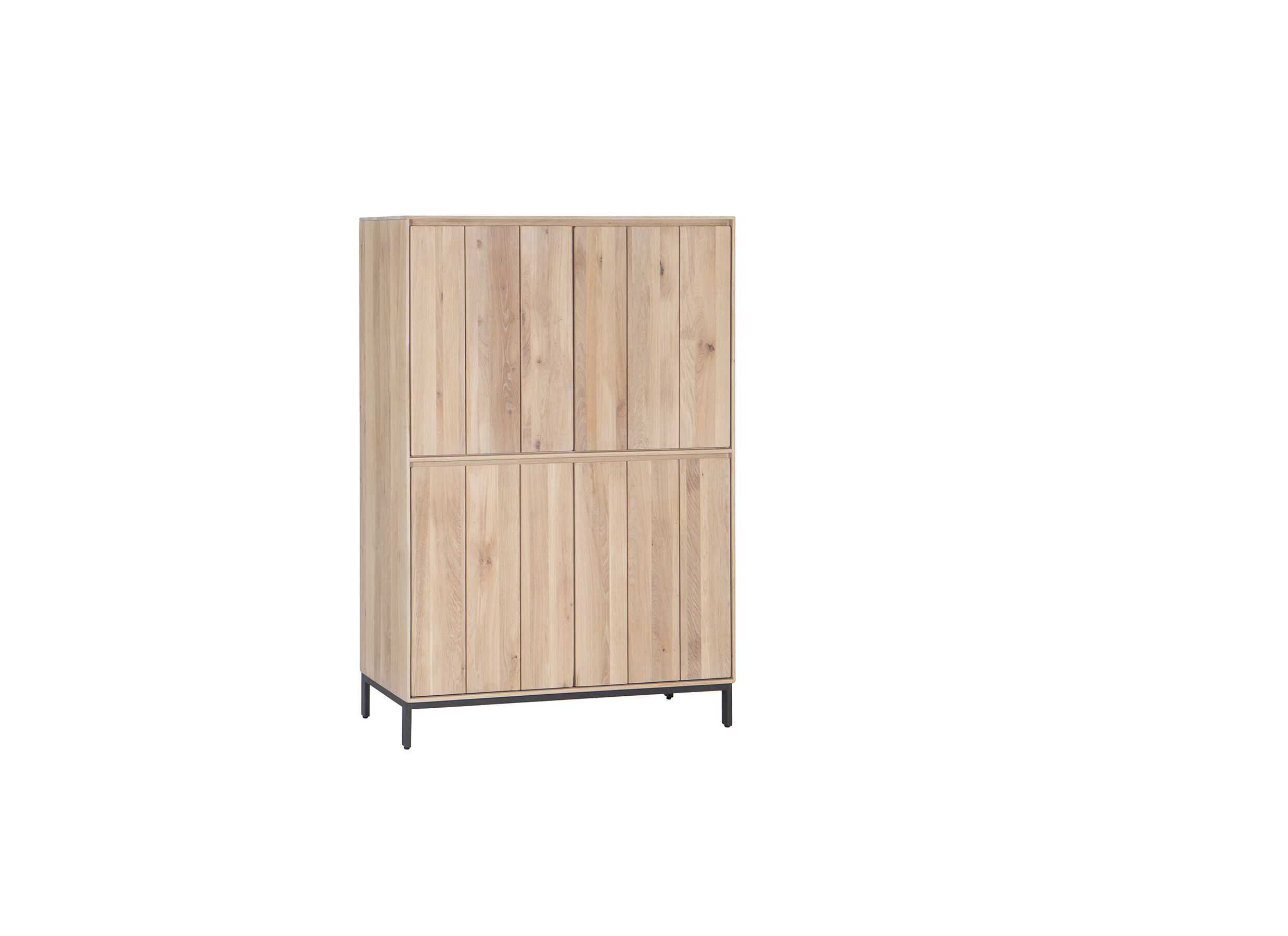 Barkast Polar 120cm - eik massief/decor- naturel