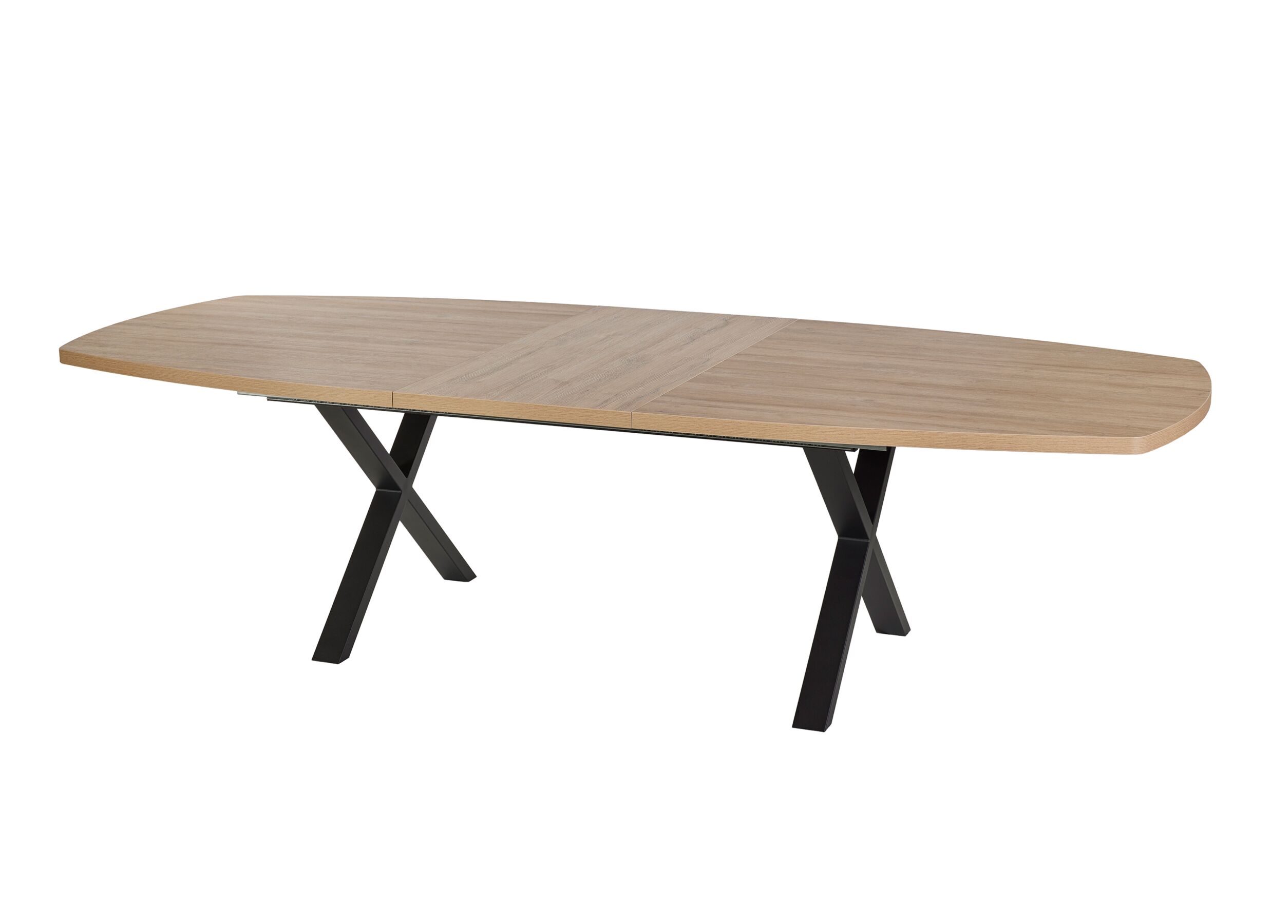 Aperçu - Table TF2415 200/250x100cm - mélamine - virginia oak