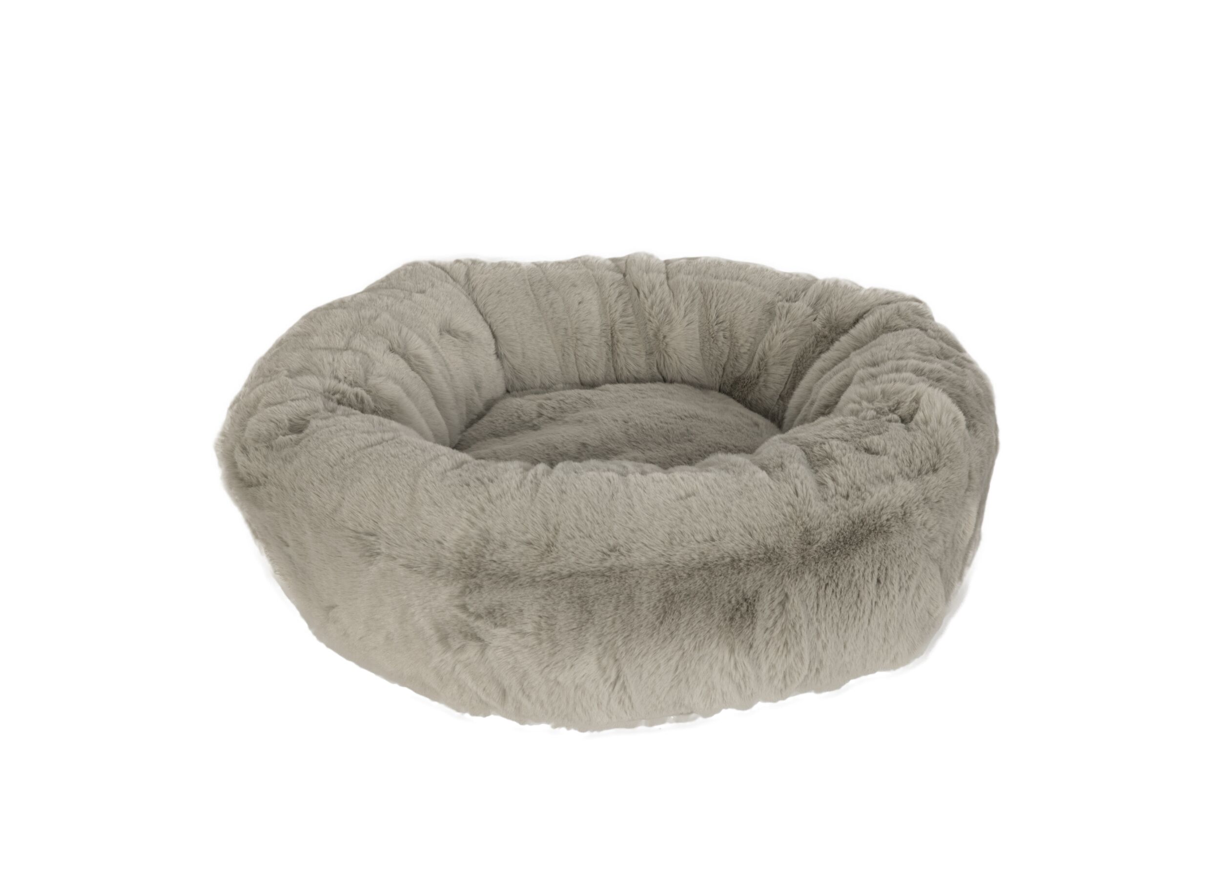 Panier pour chien Homey Ø60cm - Panier pour chien Homey Ø60cm - fourrure synthétique - stone