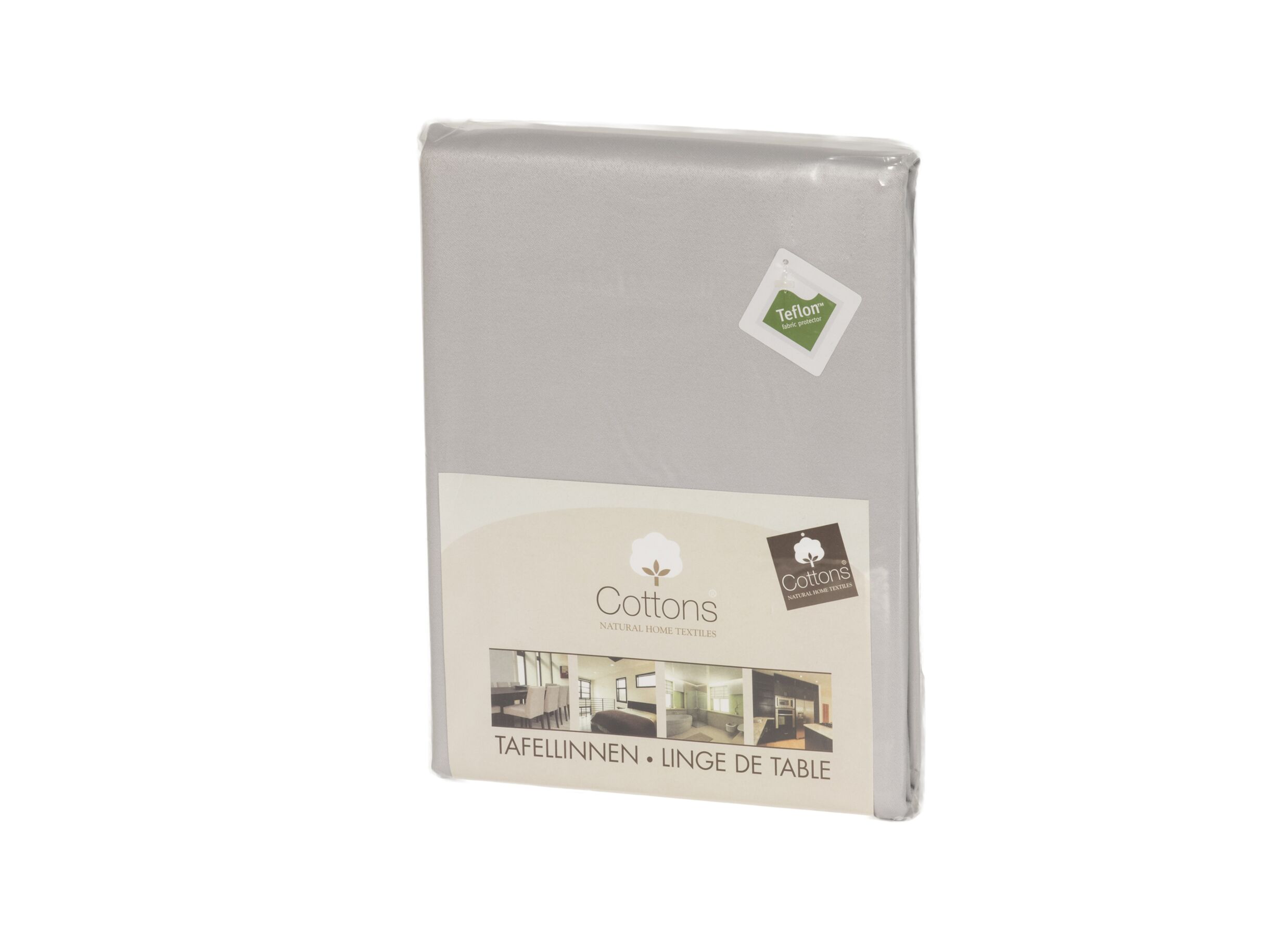 Aperçu - Nappe Teflon 150x290cm - tissu - argent