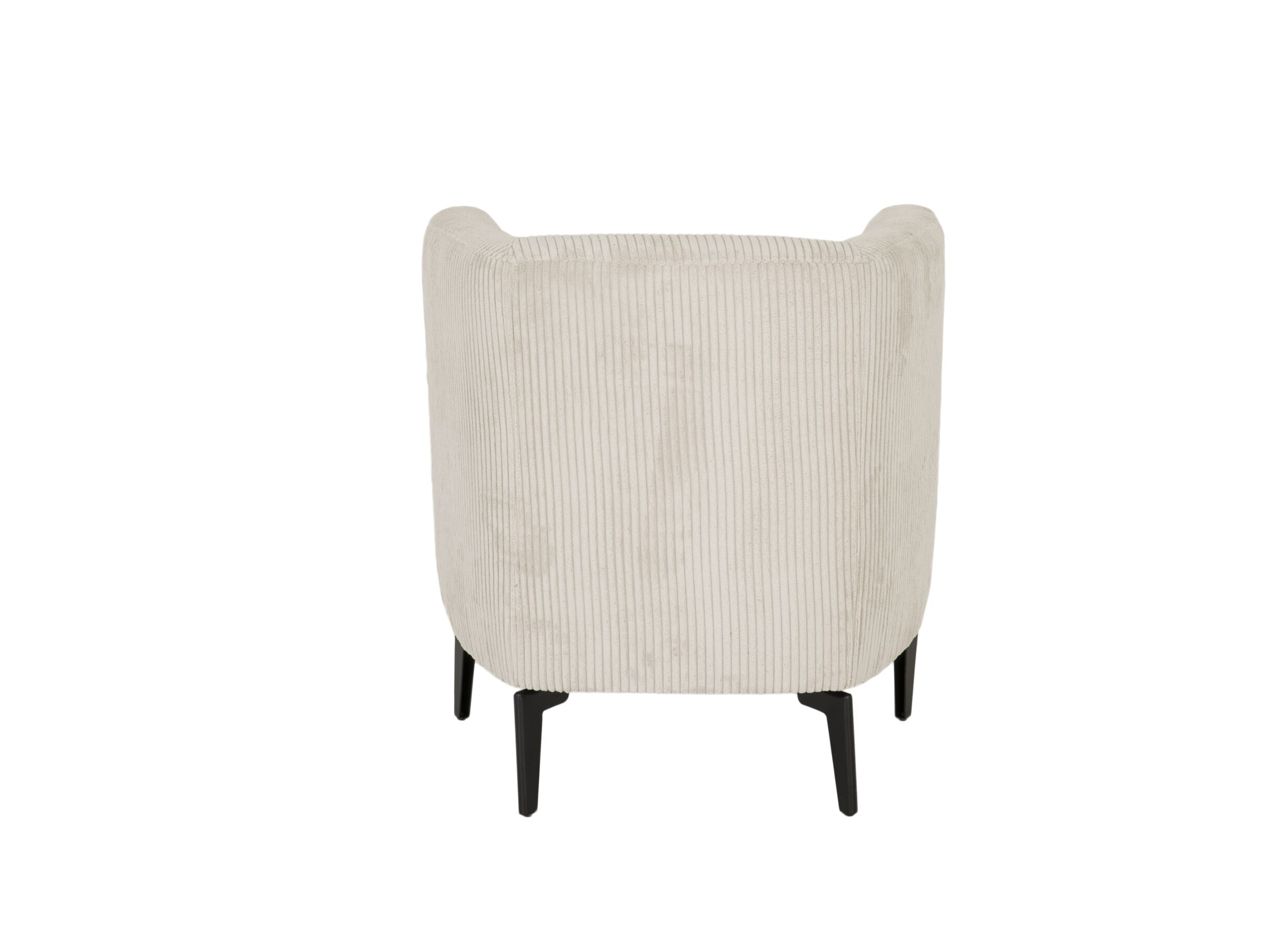 Aperçu - Fauteuil Capri 67x71x73cm - velours - ivoire