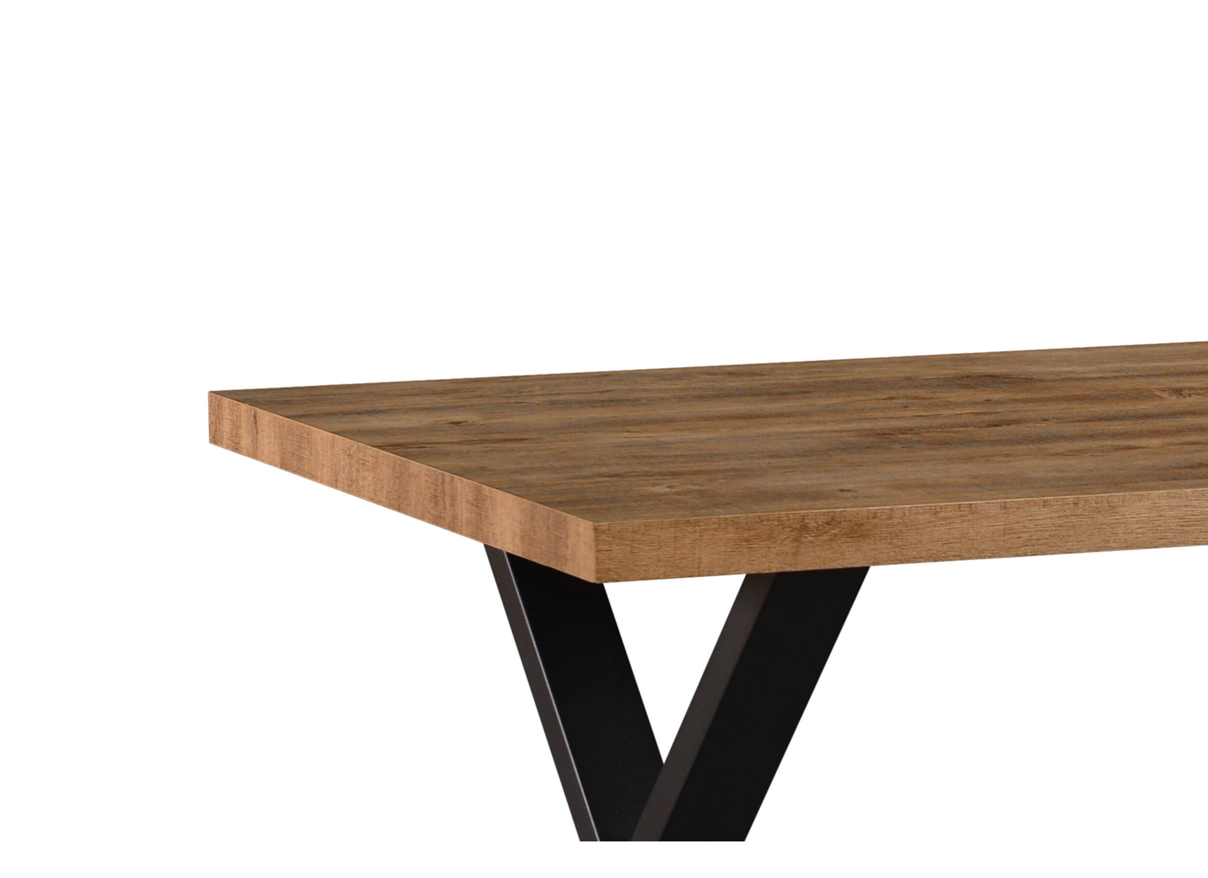 Tafel Estrella 190x95cm - meubelplaat - industrial oak
