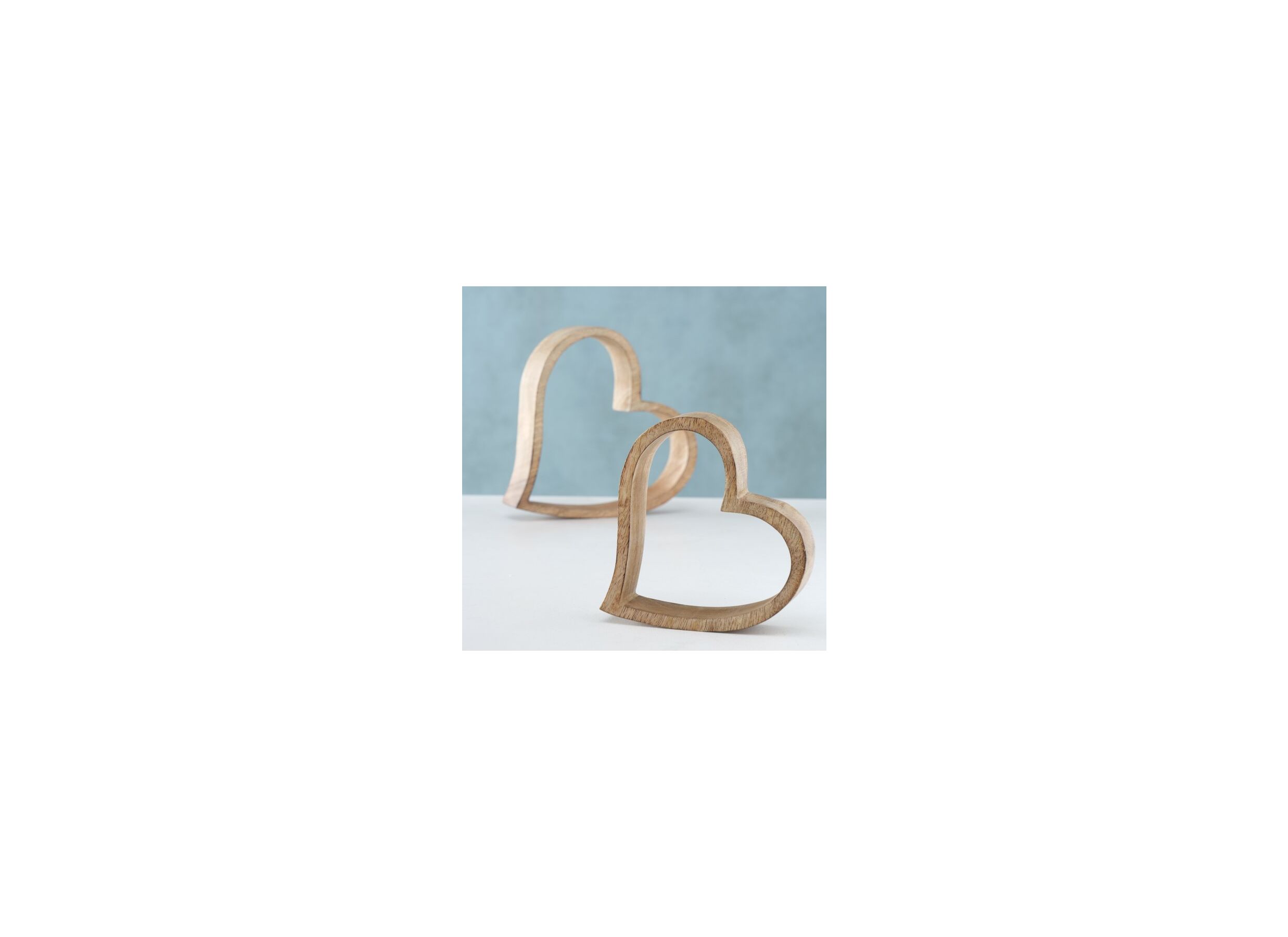 Photo ensemble - Déco Heart H14-19cm lot de 2