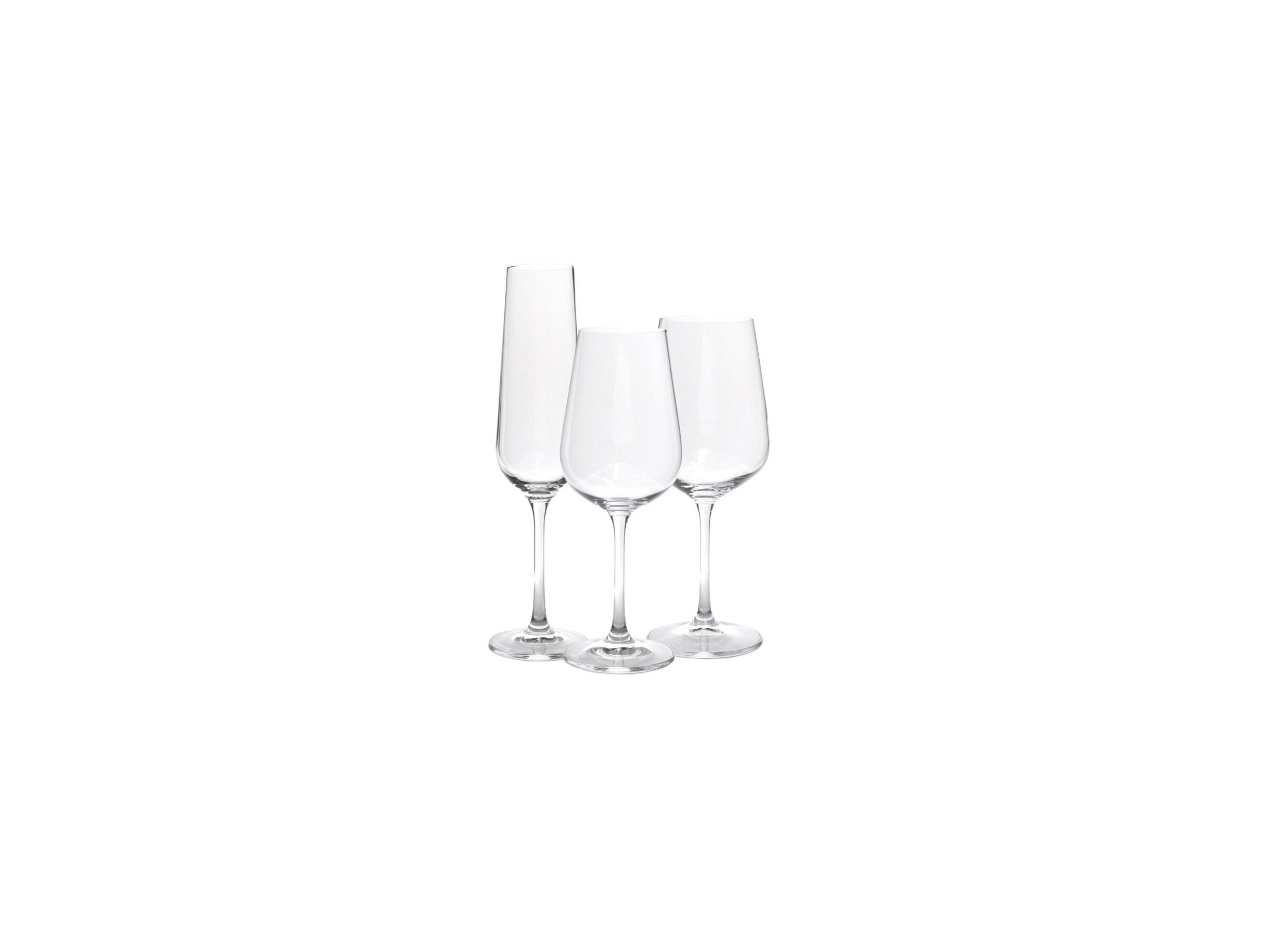 Glazenset Veneto 12-delig - glas - transparant - Ensemble de verres Veneto 12 pièces - verre - transparent