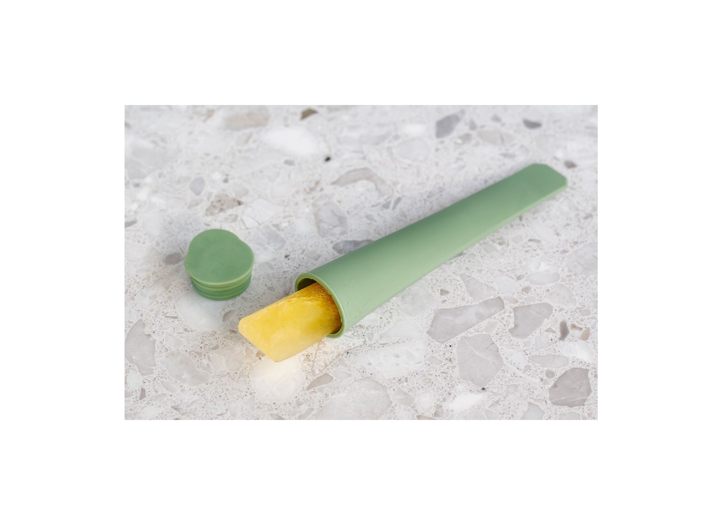 Sfeerfoto - Ijsjesvorm Lolly Ø4x20cm - silicone - groen