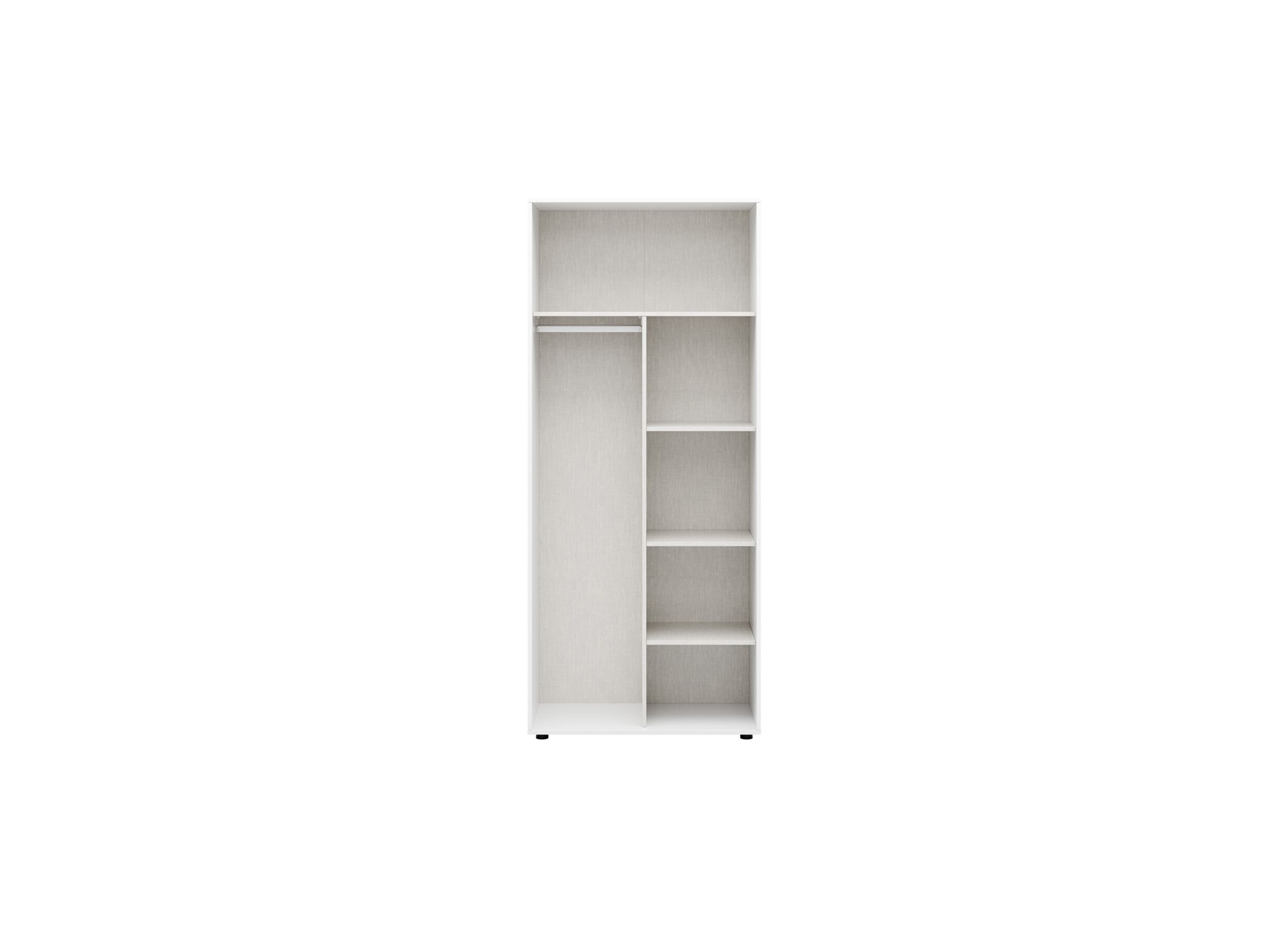 Disposition - Garde-robe Oryana 90cm - mélamine - brilliant blanc