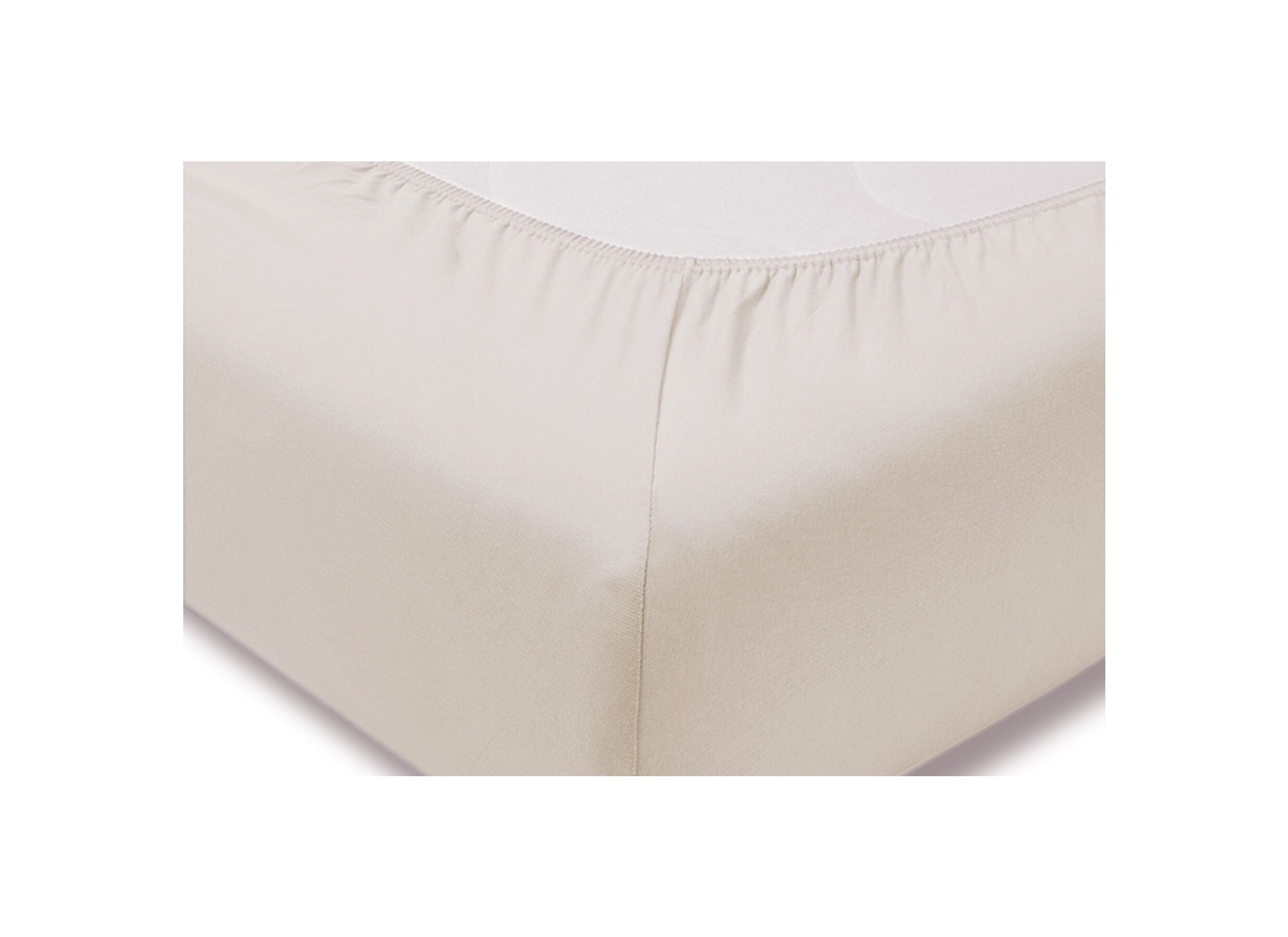 Detail - Drap-housse 140/160x200/220cm jersey coton greige