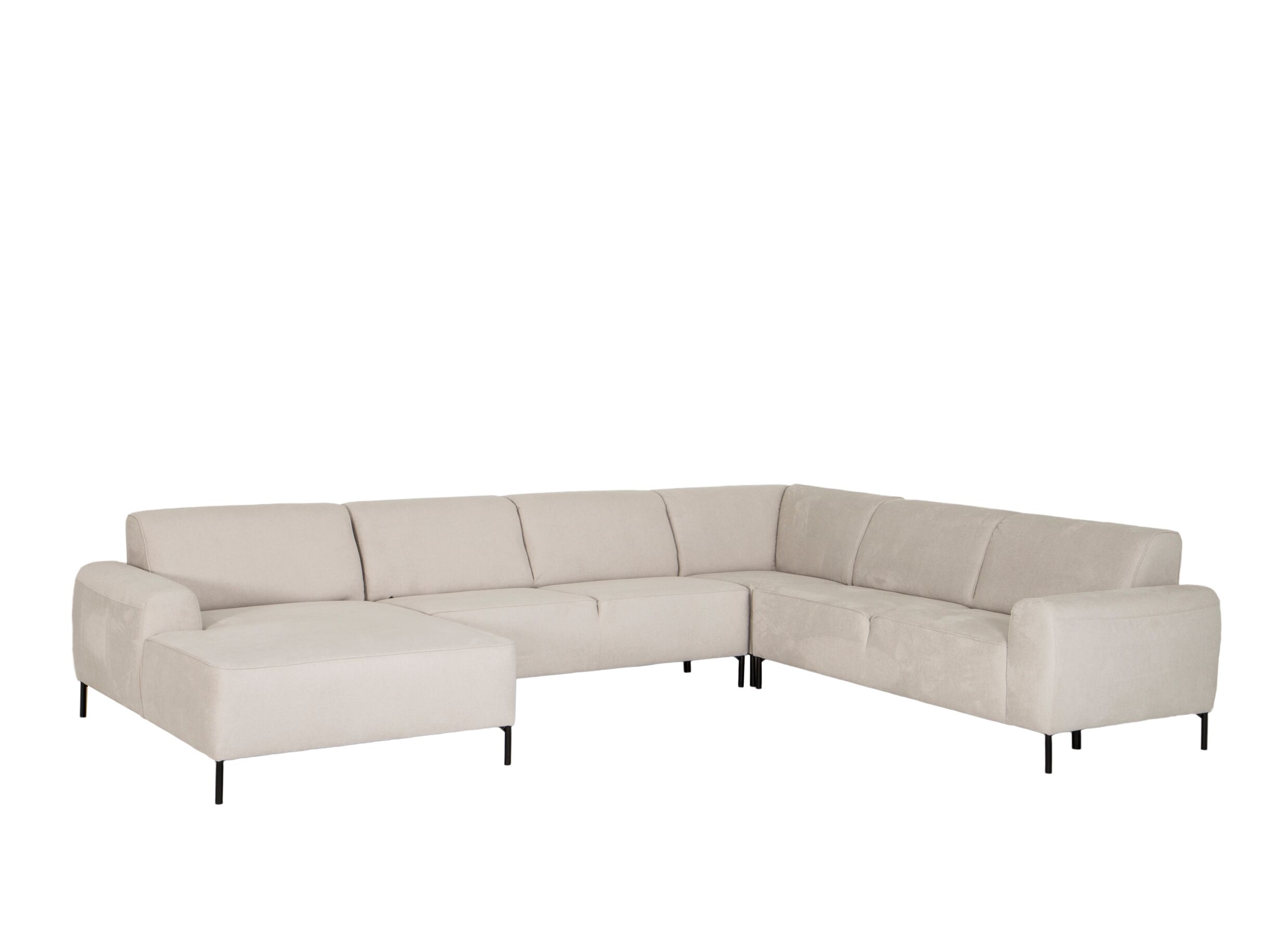 Hoeksalon Lund 370x278cm - stof - beige - Hoeksalon Lund 370x278cm - stof - beige