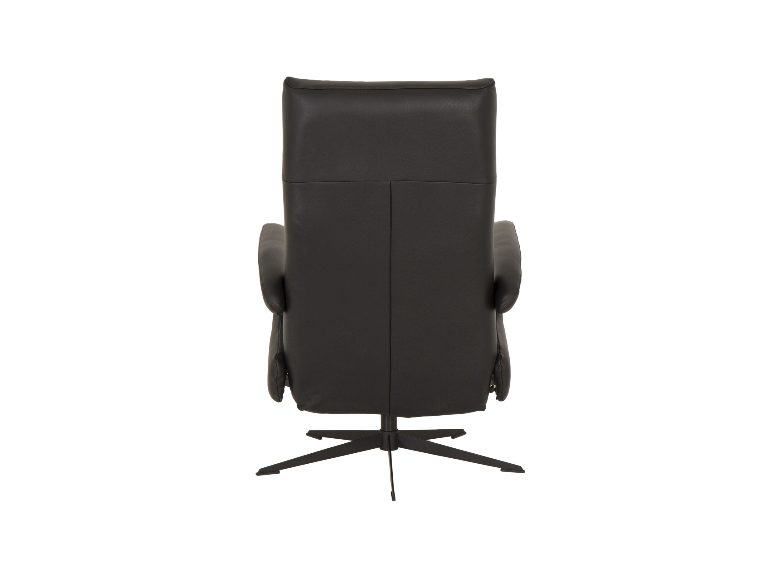 Relaxzetel 8001 elektrisch - leder - zwart