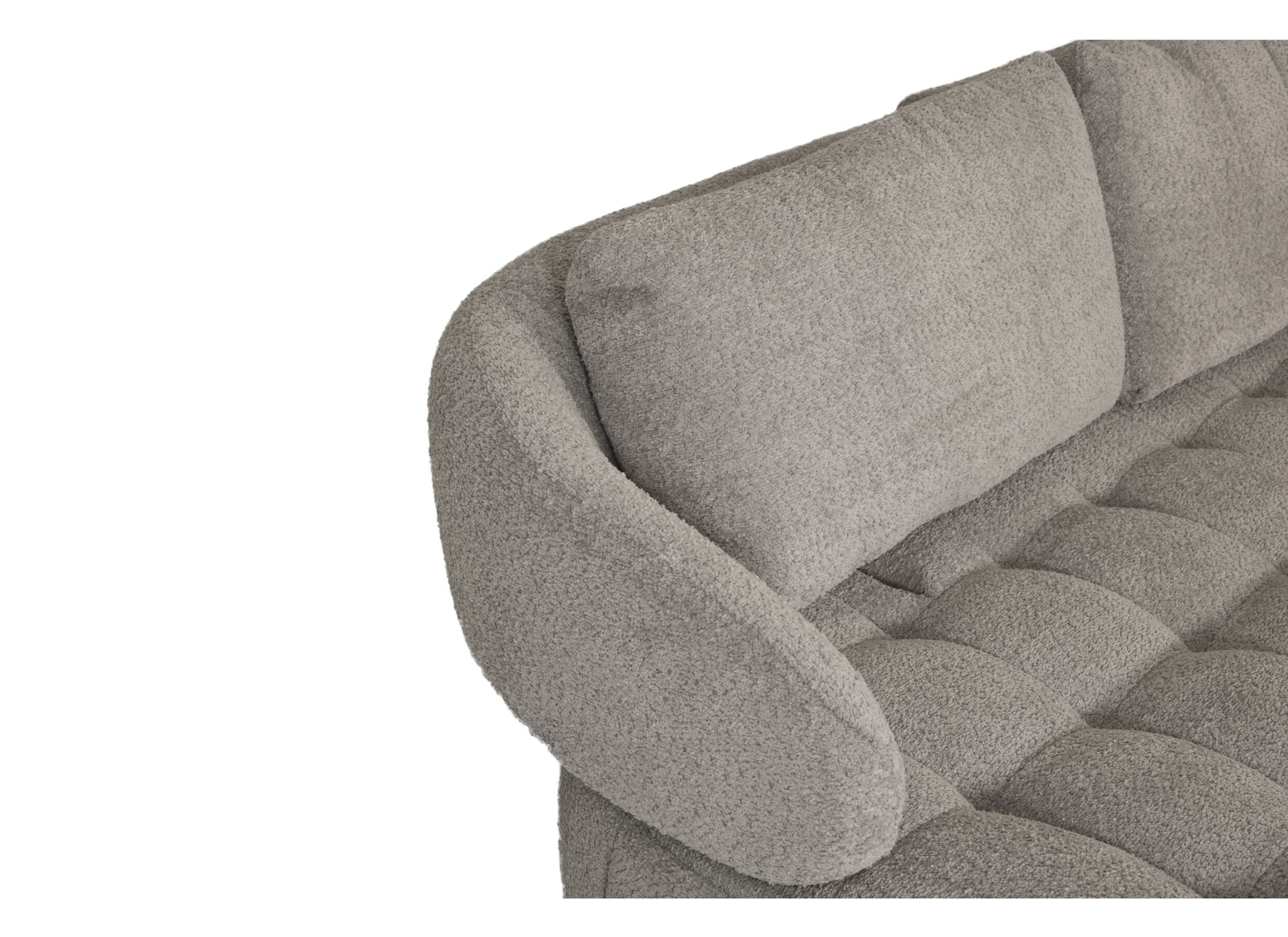 Detailfoto - Zetel Lepanto 2,5-zit - stof - silver grey