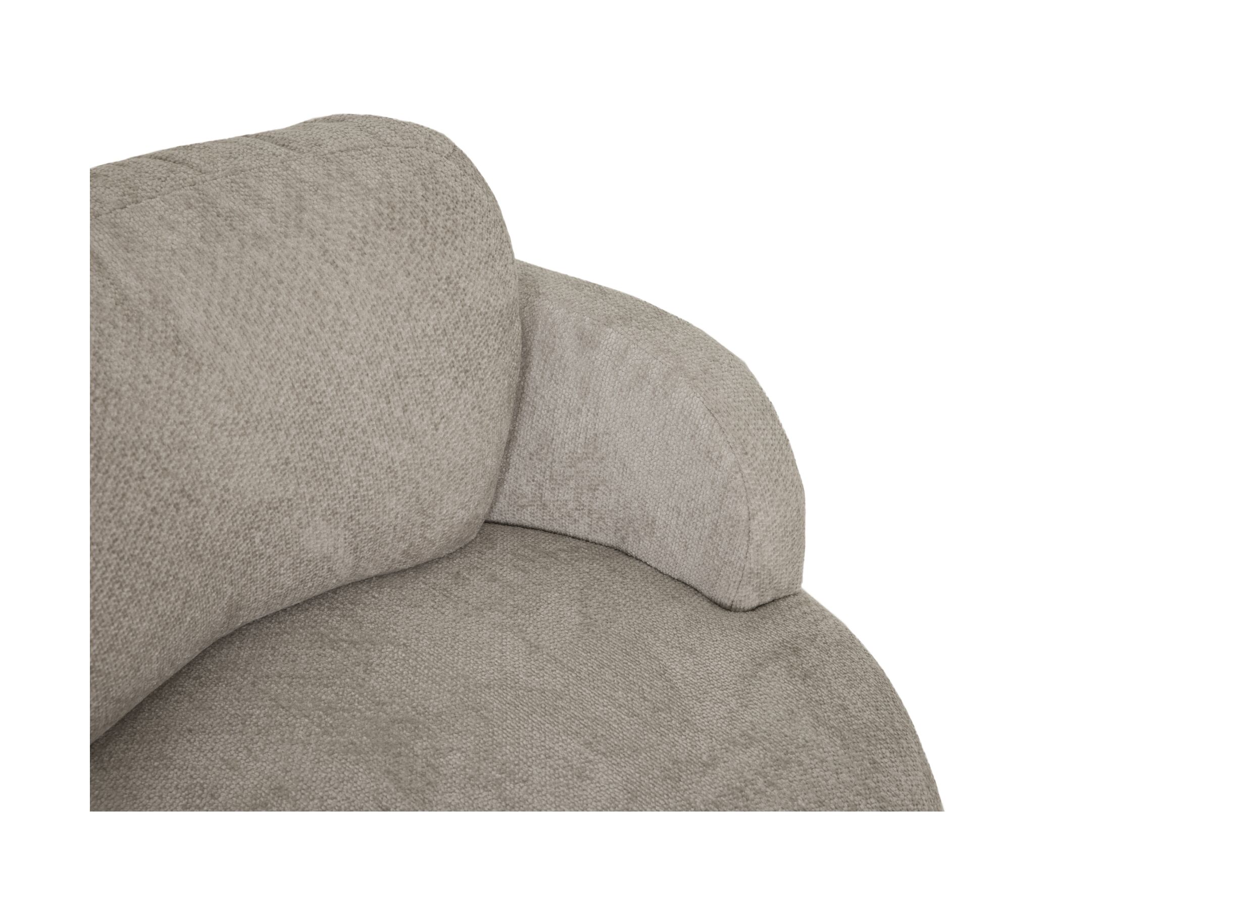 Detail - Fauteuil pivotant Noto Ø94x80cm - tissu - beige