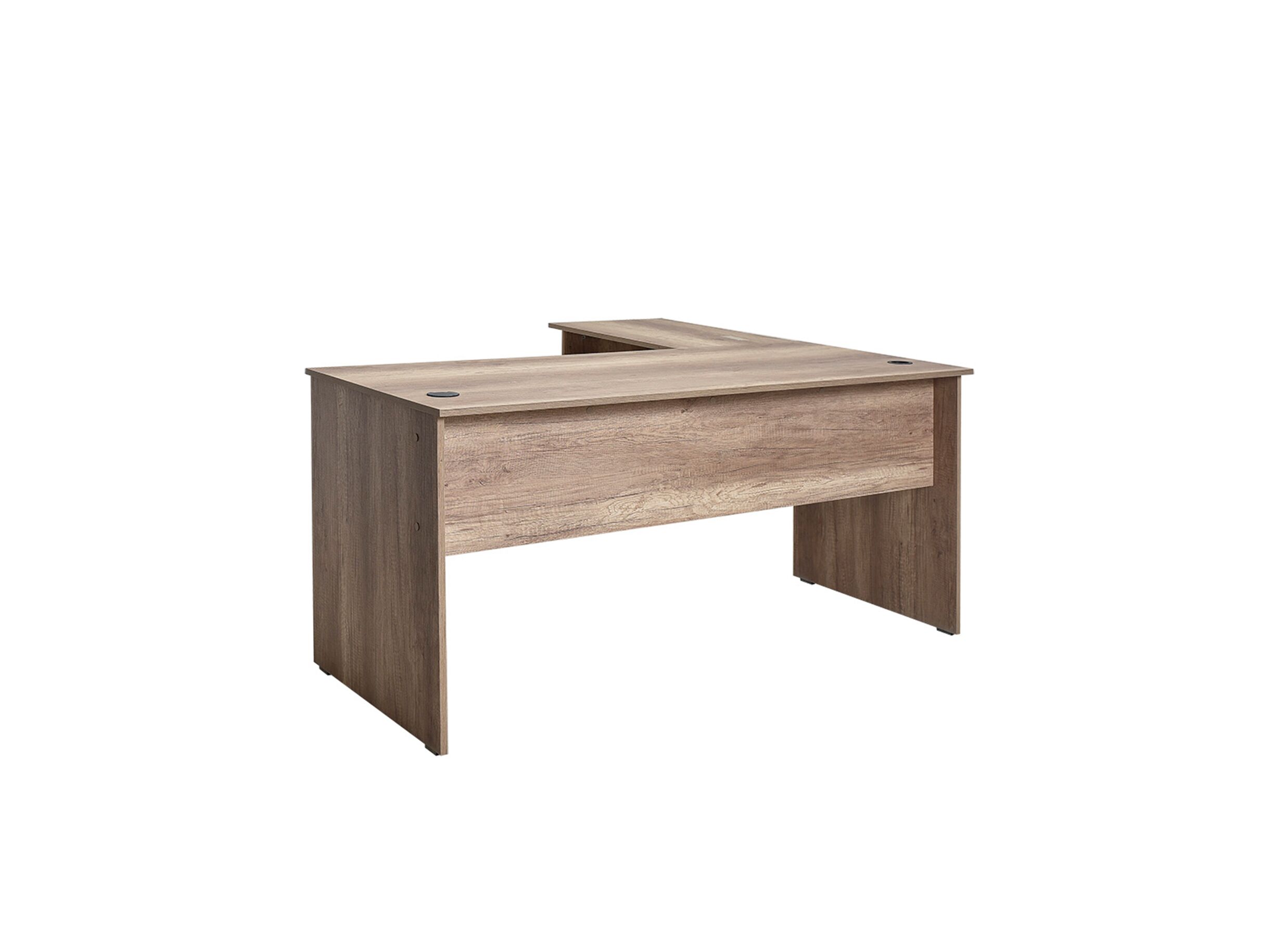 Hoekbureau Merida 160x144x75cm - melamine - bruin