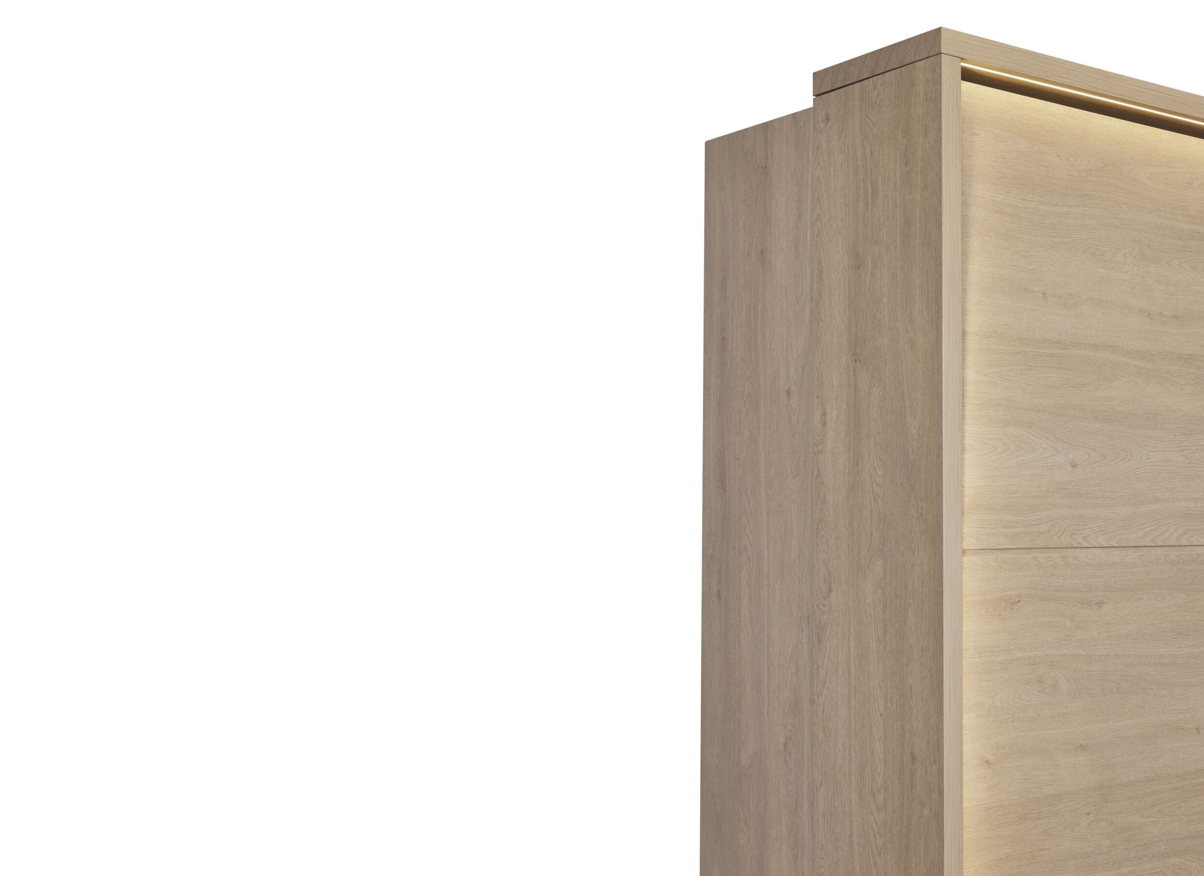 Detailfoto - Schuifdeurkast Udine I 253cm - decor - urban oak